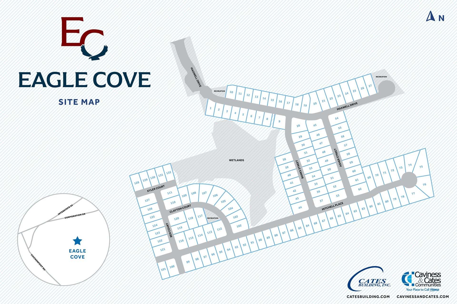 Eagle Cove community map
