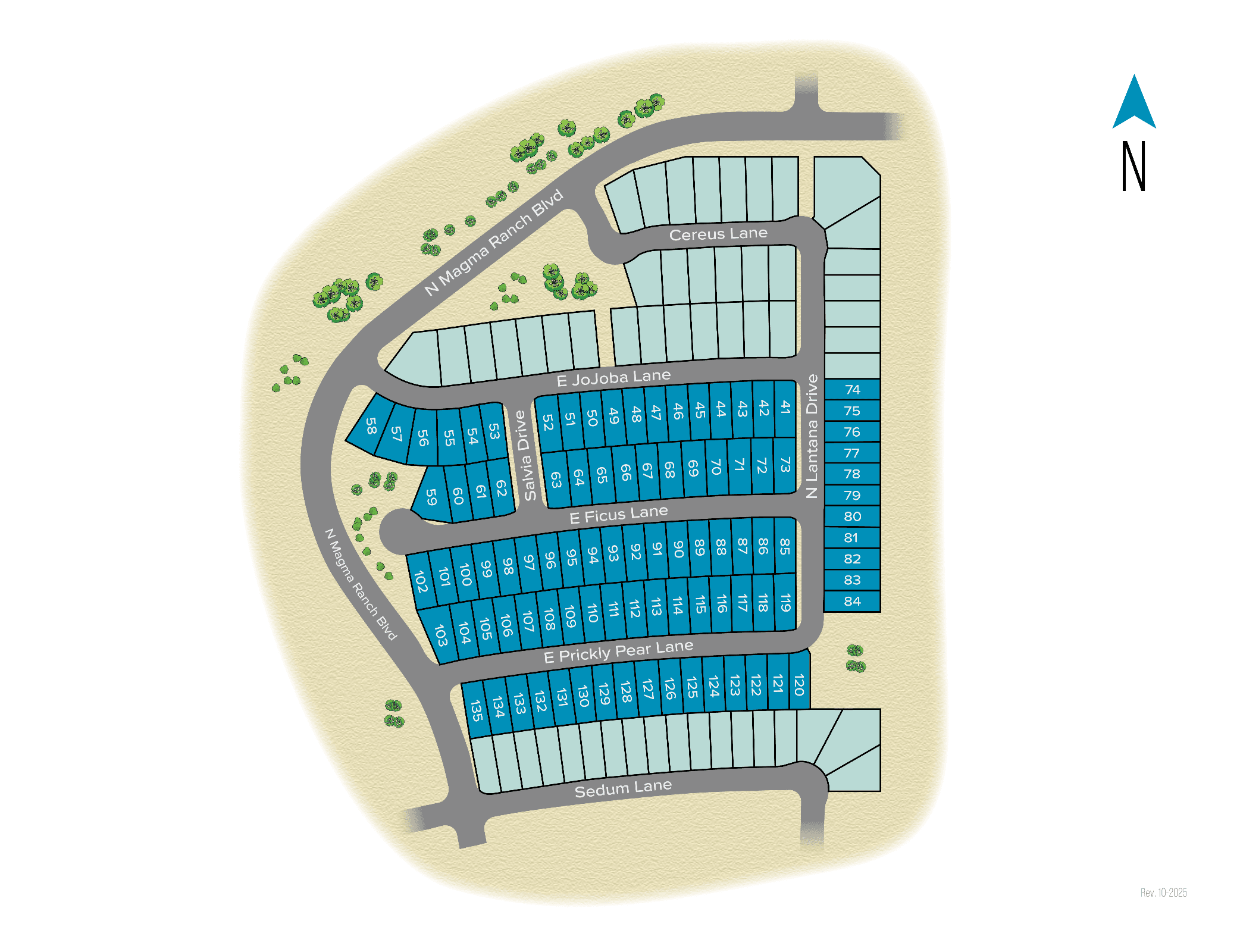 Magma Ranch community map
