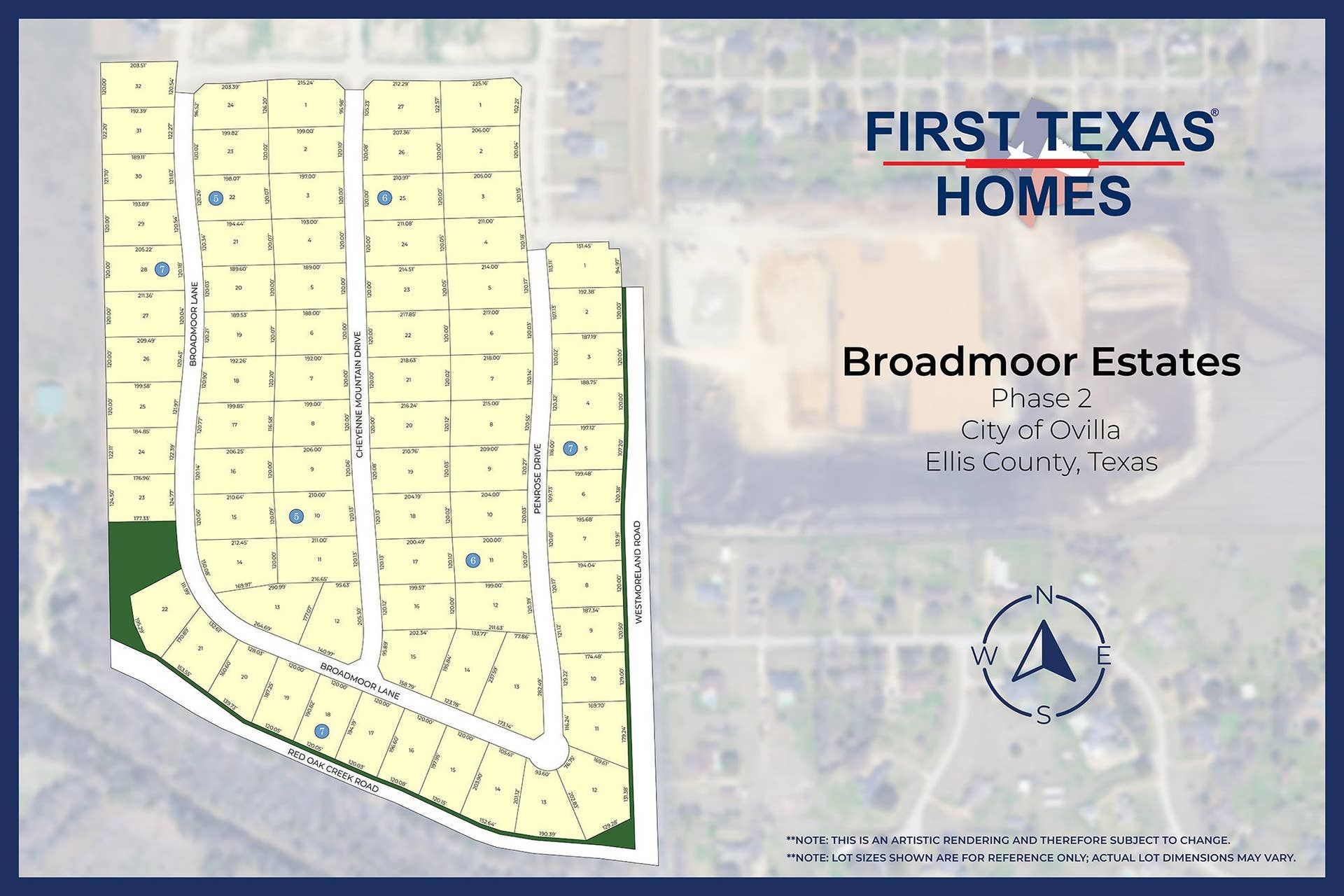 Broadmoor Estates community map