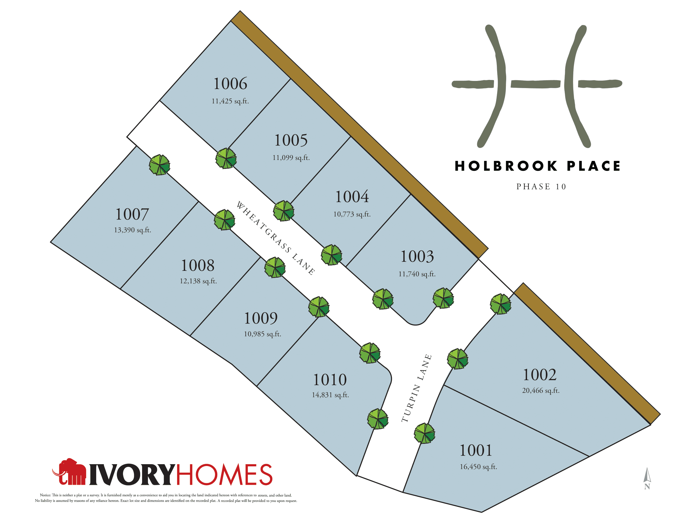 Holbrook Place Estates community map