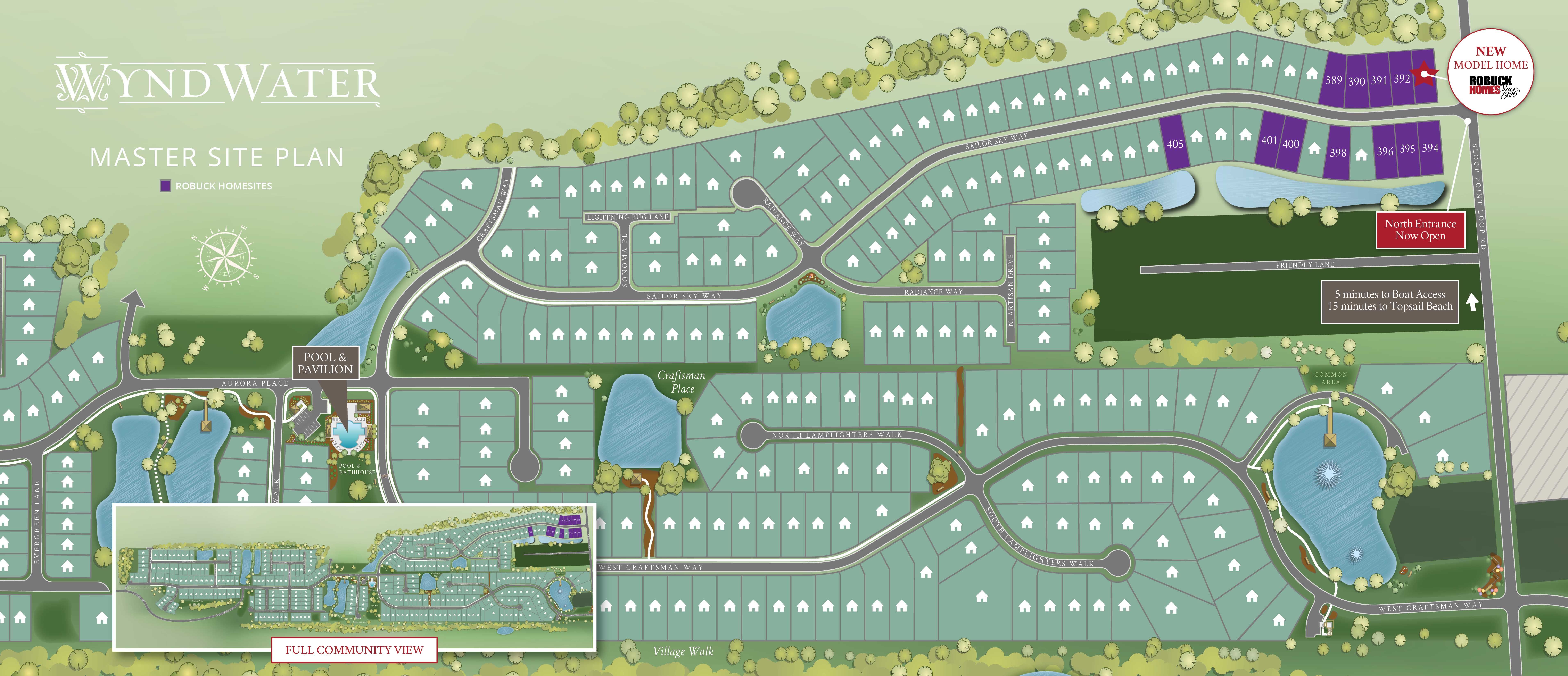 WyndWater Robuck Collection community map