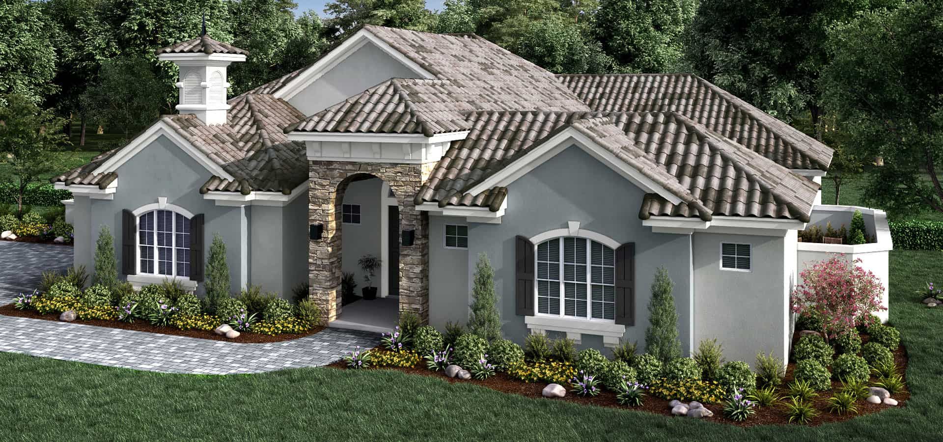 The Courtyard Model Home - Toscana: Palm Coast, Florida - ABD Development 