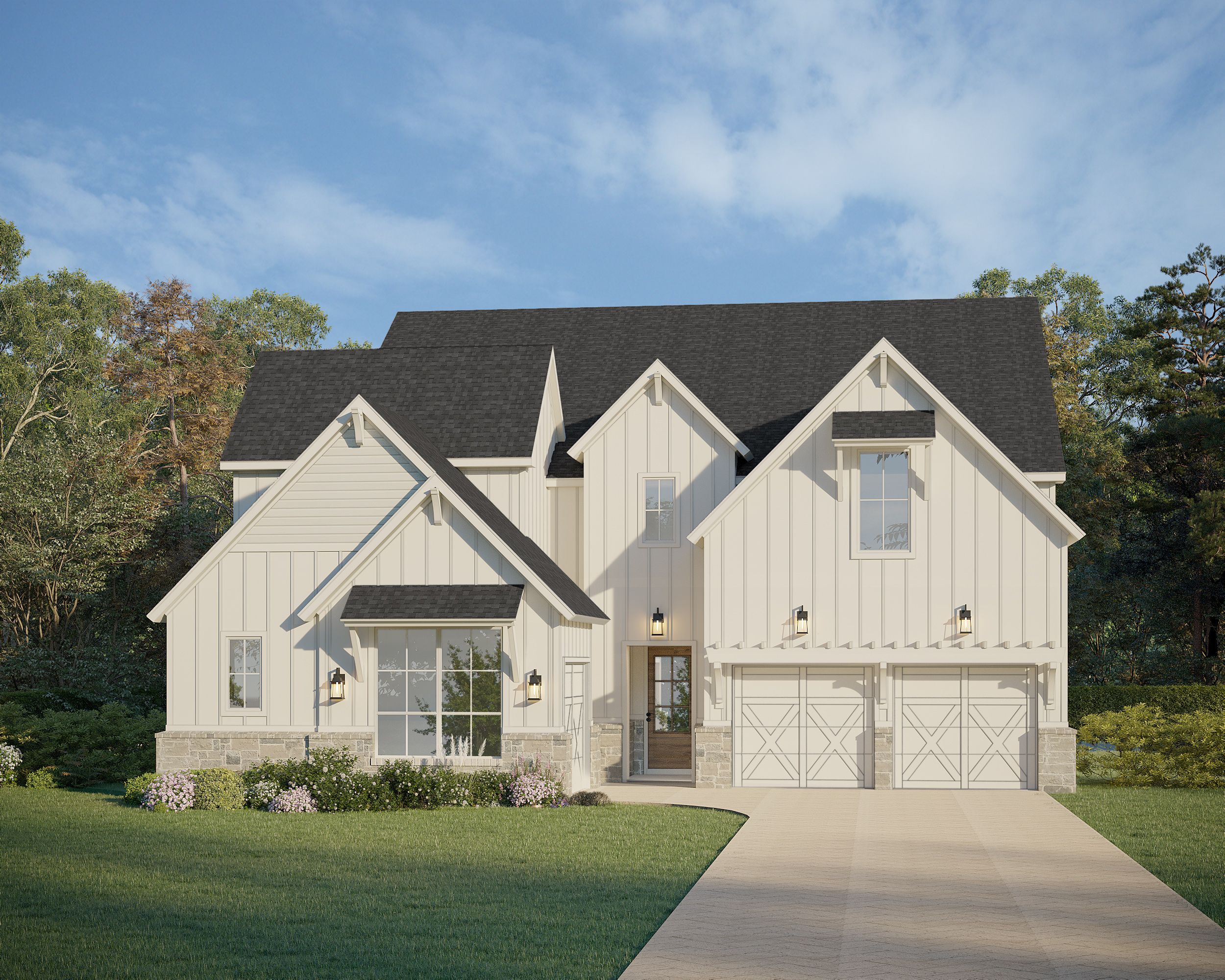 Plan 609 Elevation J w/ Stone
