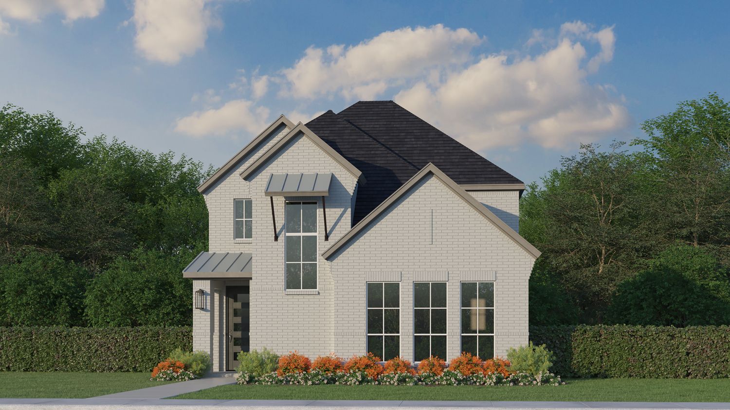 Plan 1458 Elevation F