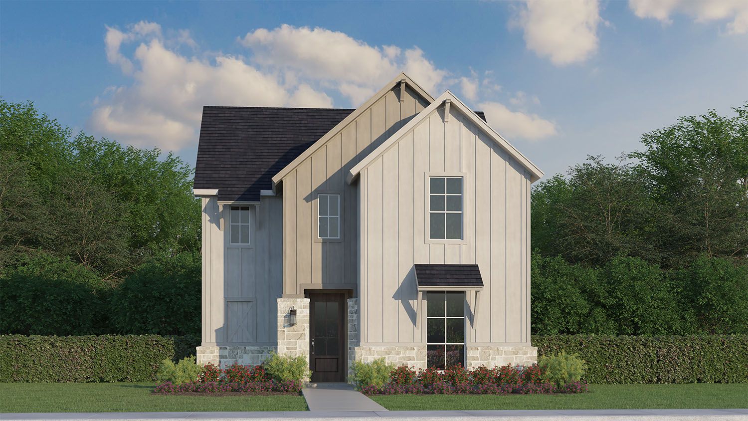 Plan 1461 Elevation E w/ Stone