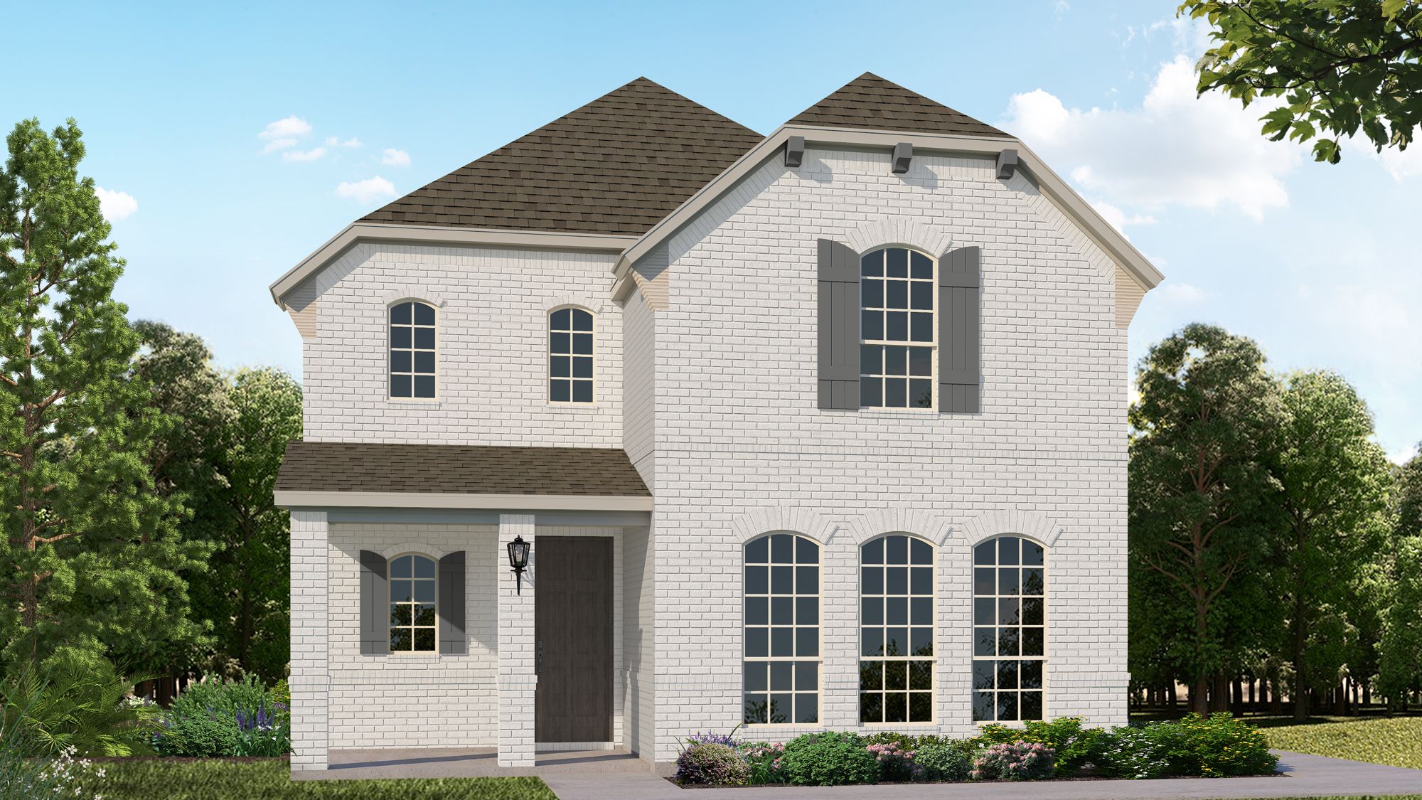 Plan 1406 Elevation A w/ Stone