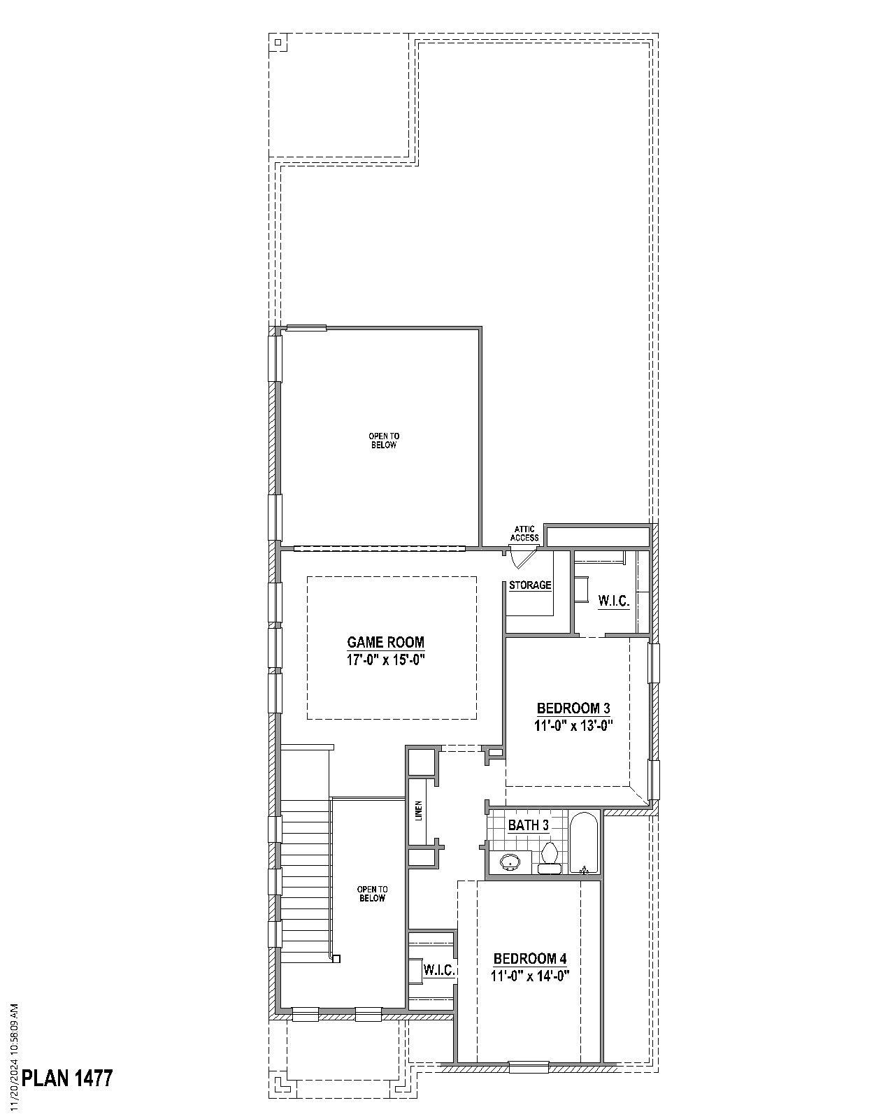 Plan 1477 2nd Floor