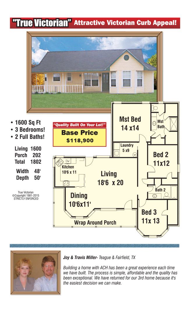 The True 
          Victorian - American Classic Homes: Waco, Texas - American Classic Homes