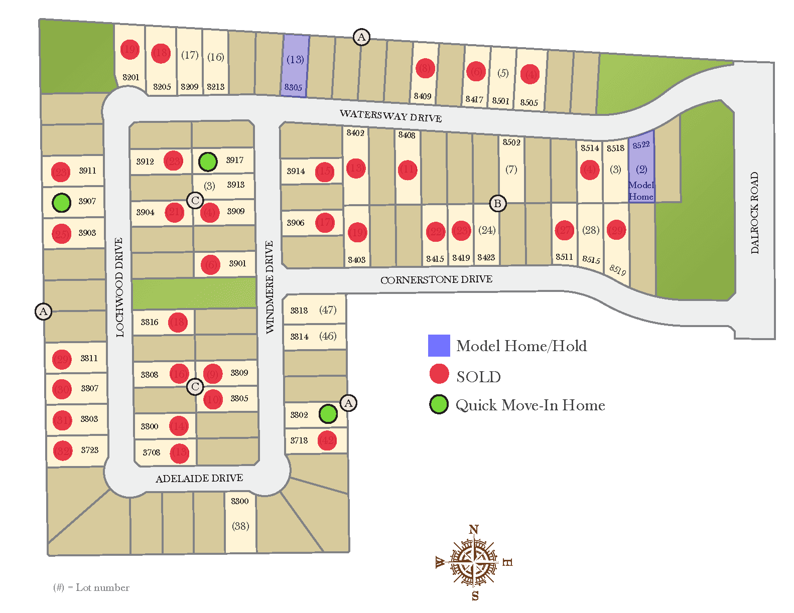 casa en Lake Shore Village por Windsor Homes Texas