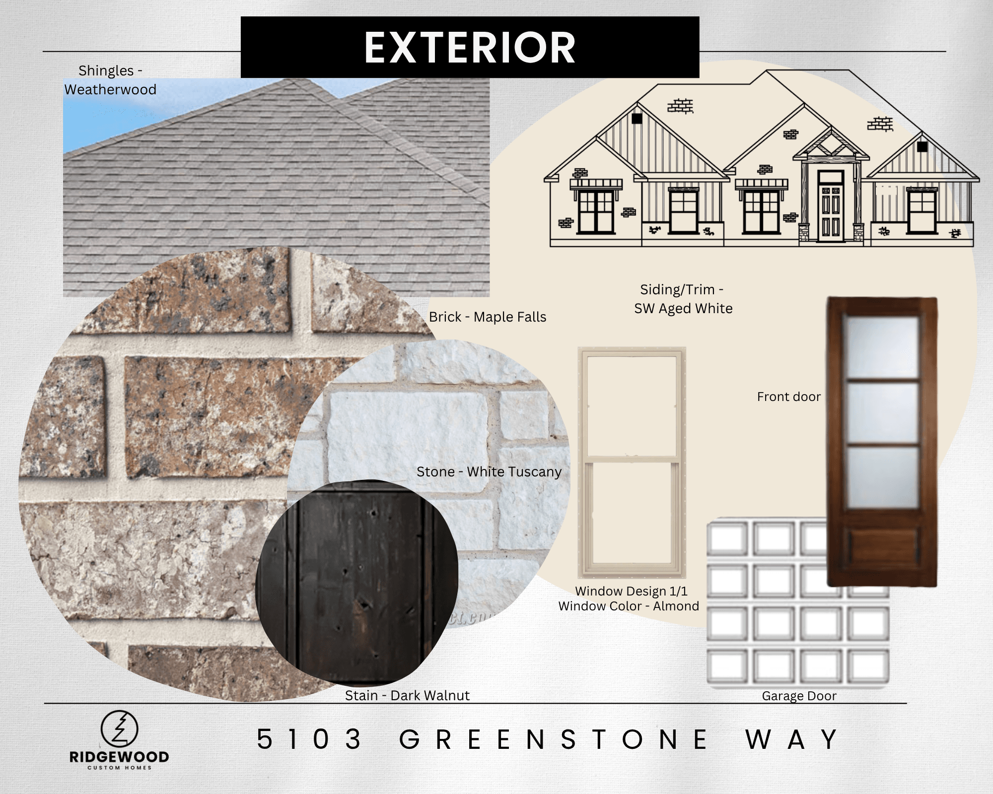 Oakmont por Ridgewood Custom Homes en Bryan-College Station Texas