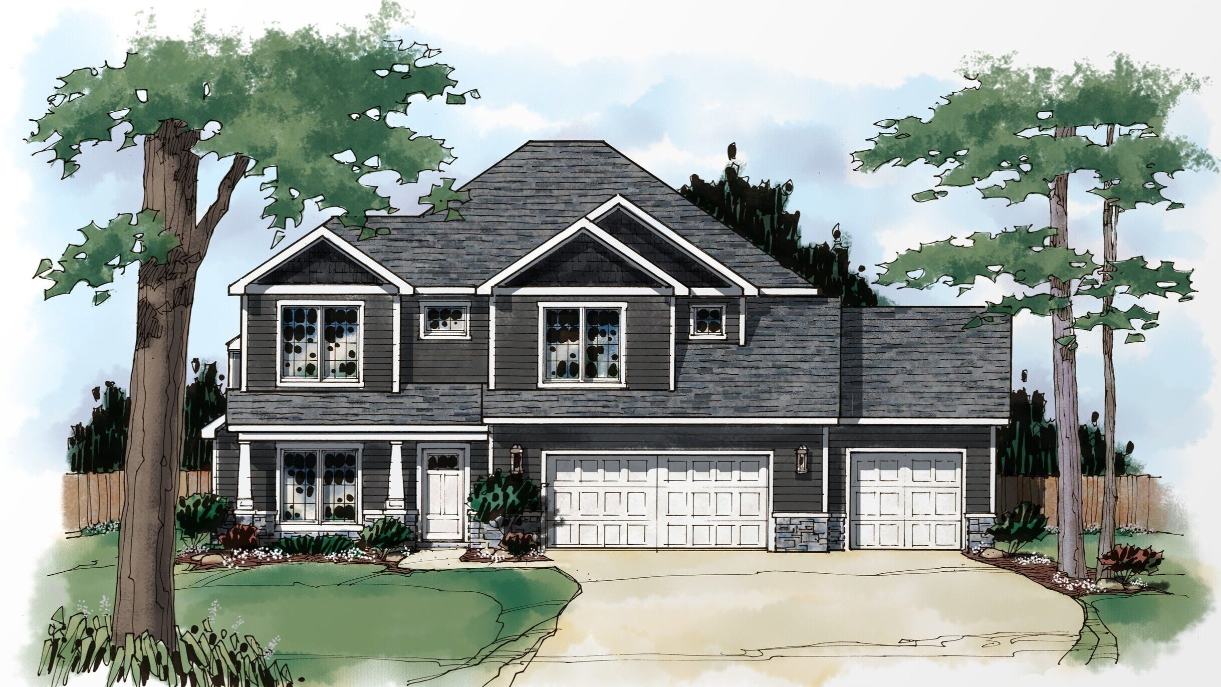casa en Two Story Homes por Fall Creek Homes