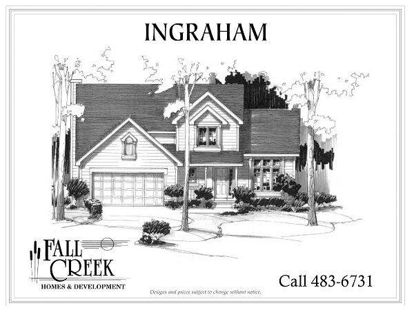 Two Story Homes por Fall Creek Homes en Fort Wayne Indiana