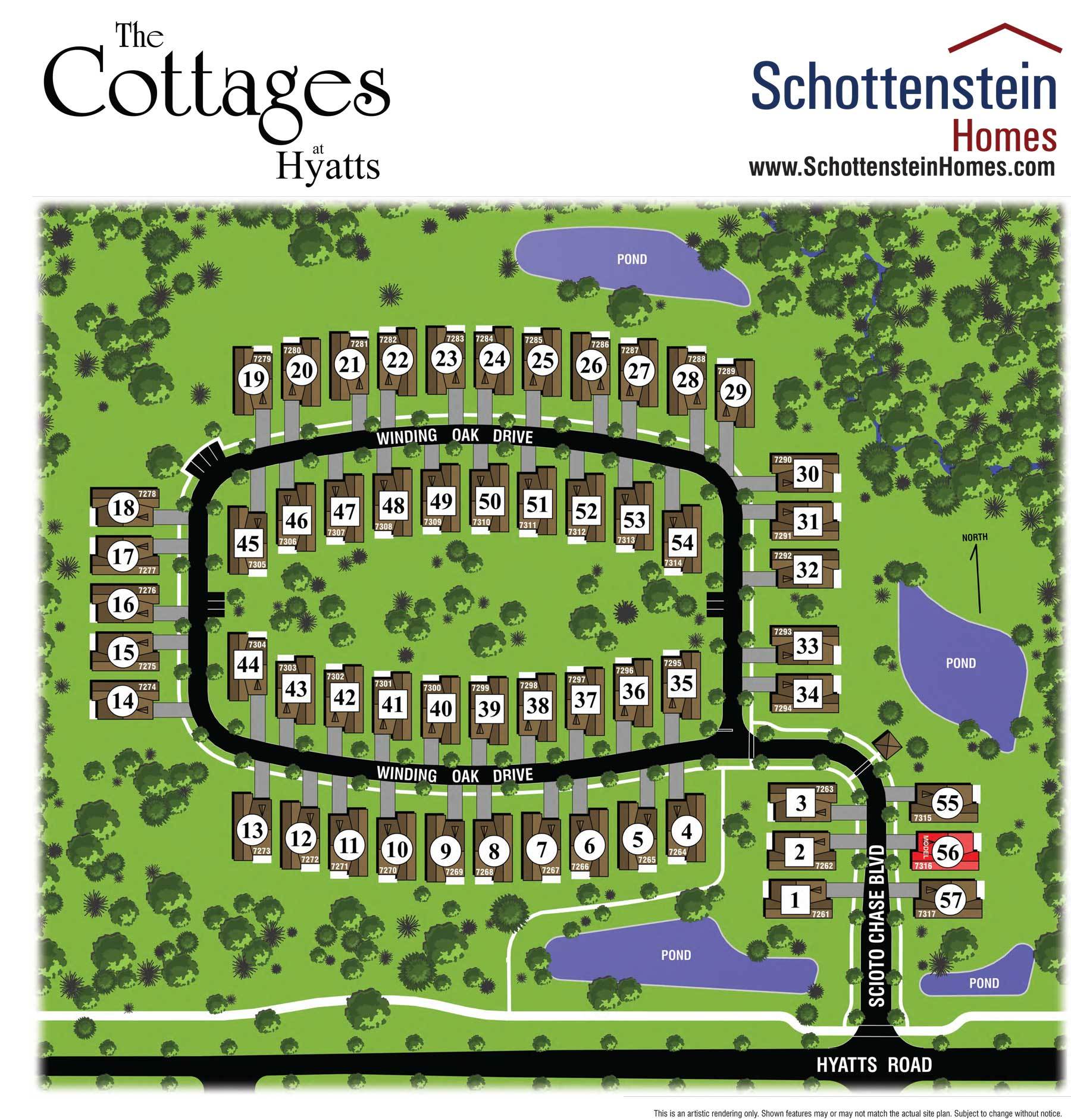 The Cottages At Hyatt por Schottenstein Homes en Columbus Ohio