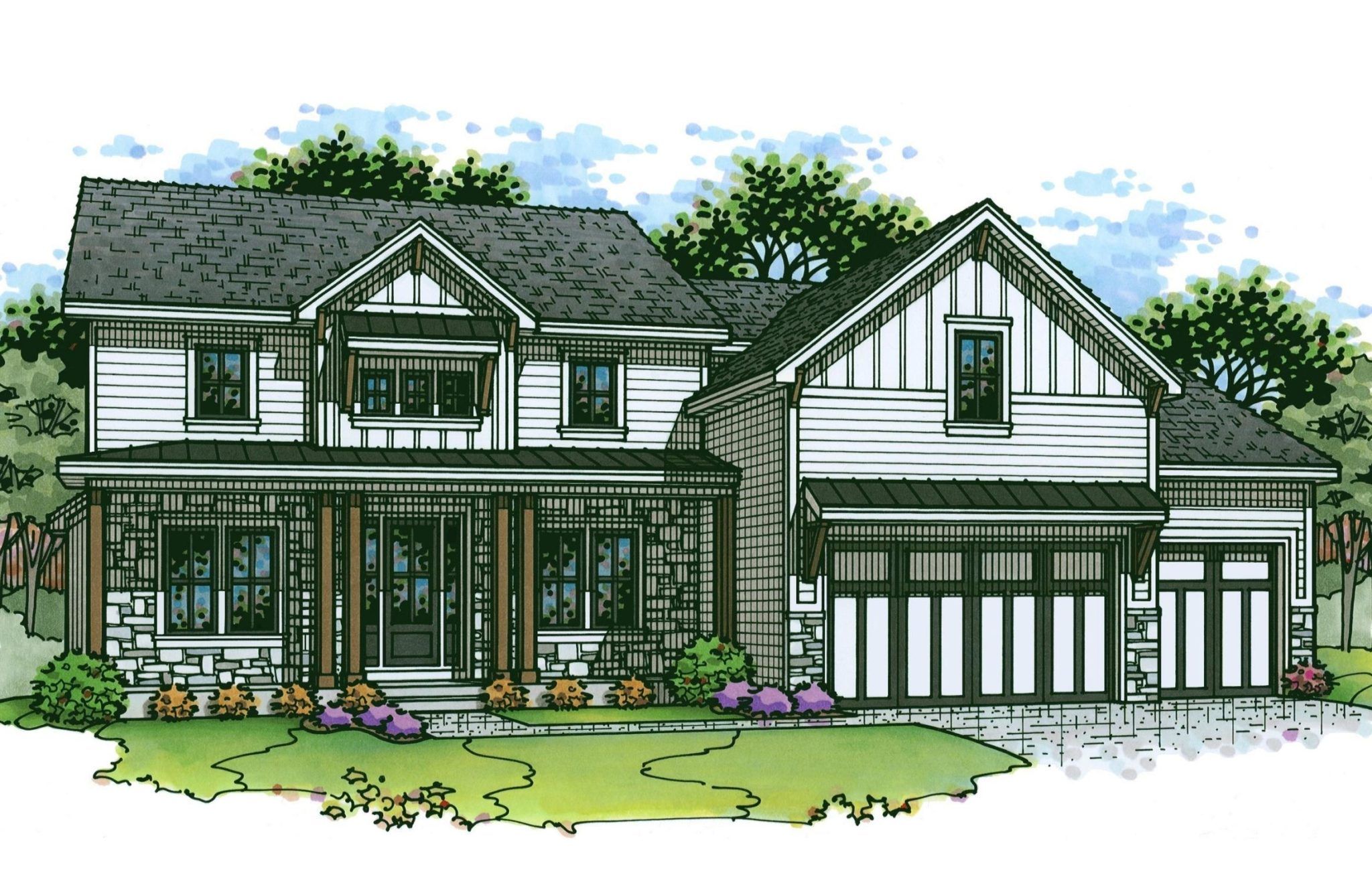 Jefferson Exp Farmhouse - Cadence Villas: Yonkers, New Jersey - Patriot Homes INC