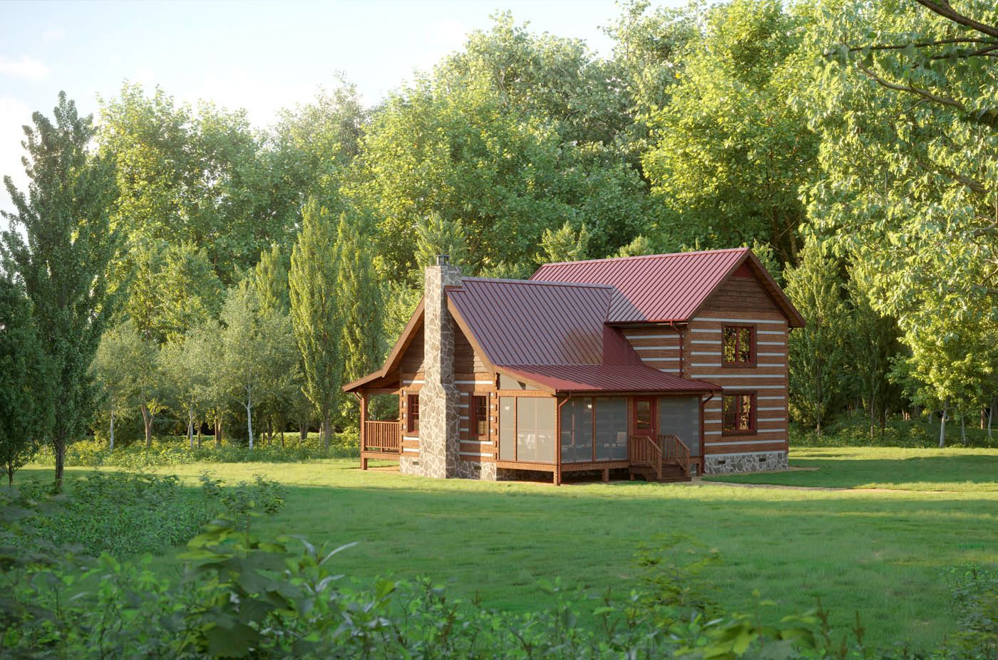 casa en Stonemill Log & Timber Homes por Stonemill Log & Timber Homes