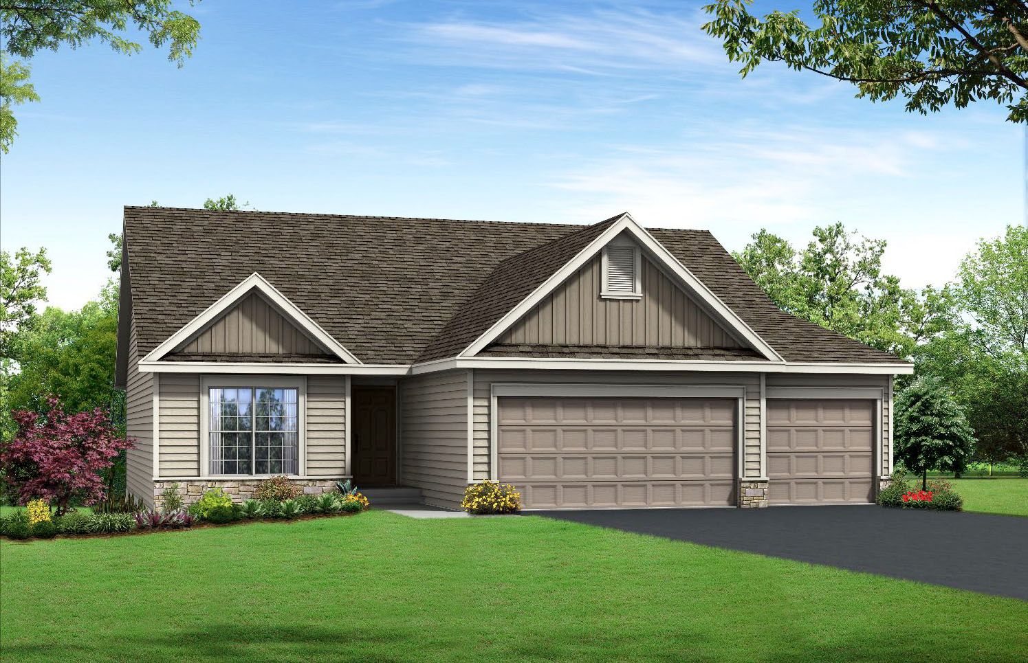 Parkside Estates por Flower & Fendler Homes en St. Louis Missouri