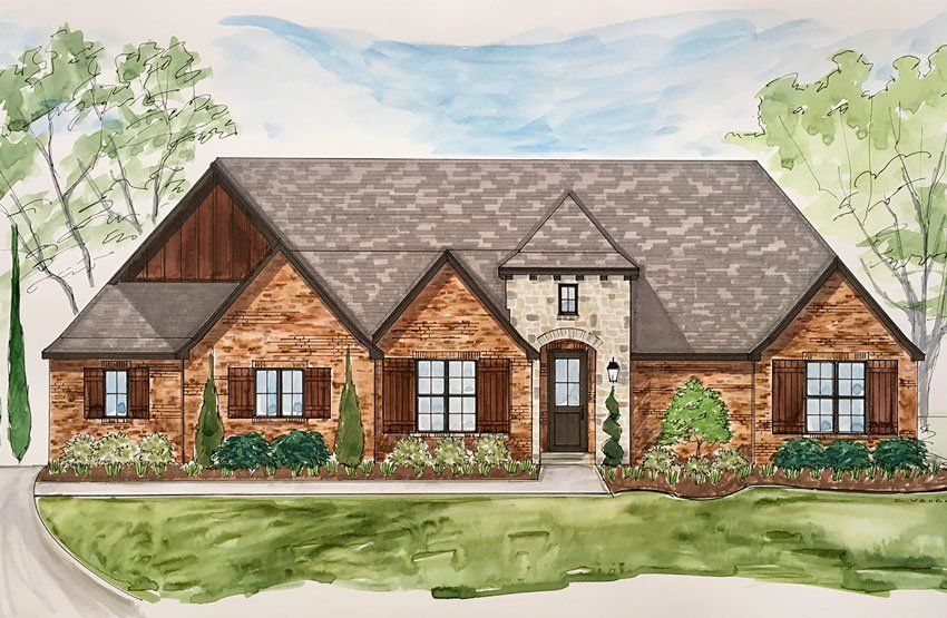 Plan 201 - Elwood Meadows: Glenpool, Oklahoma - Executive Homes, LLC
