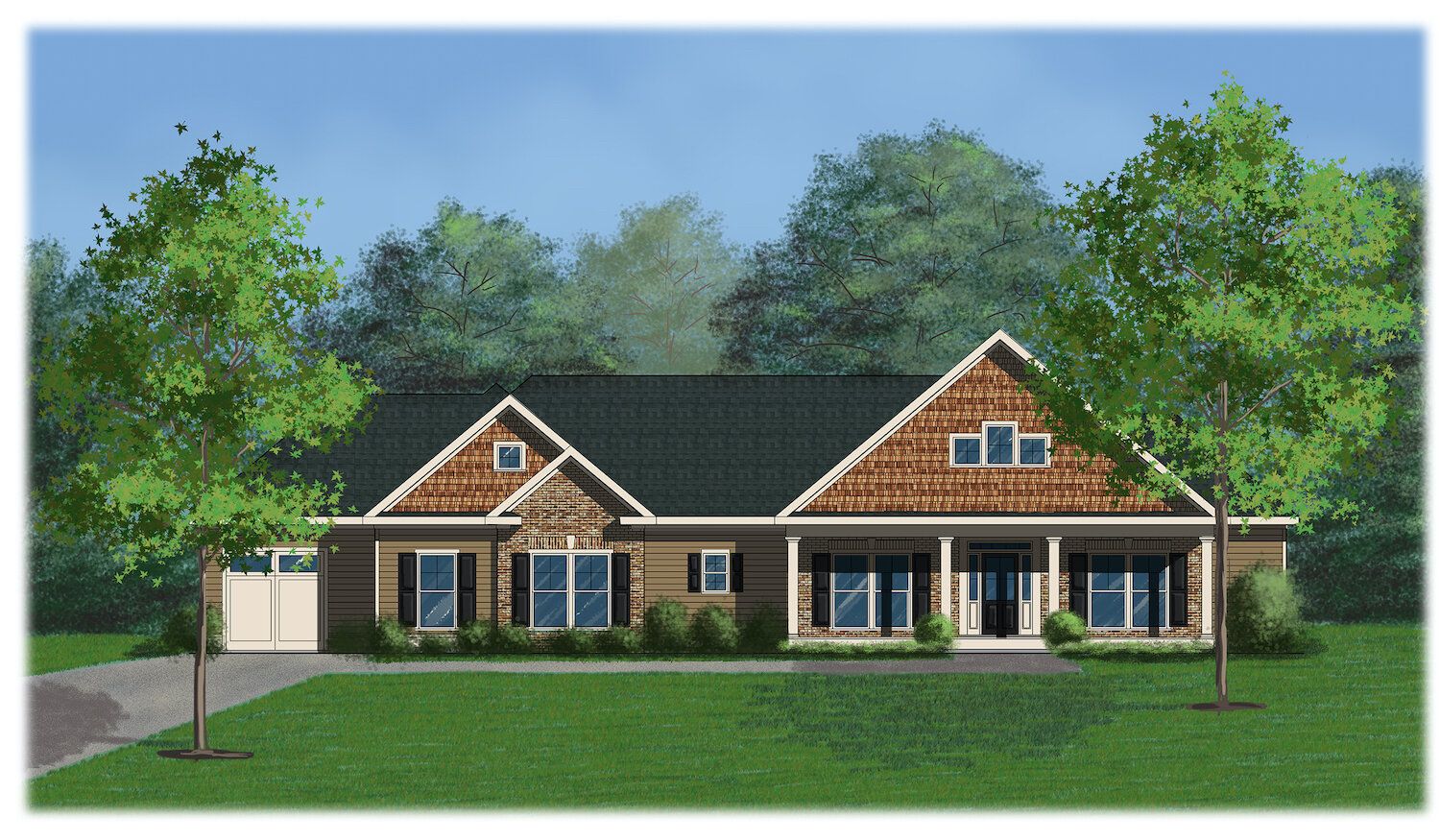 casa en Crow Estates por Rivermont Homes