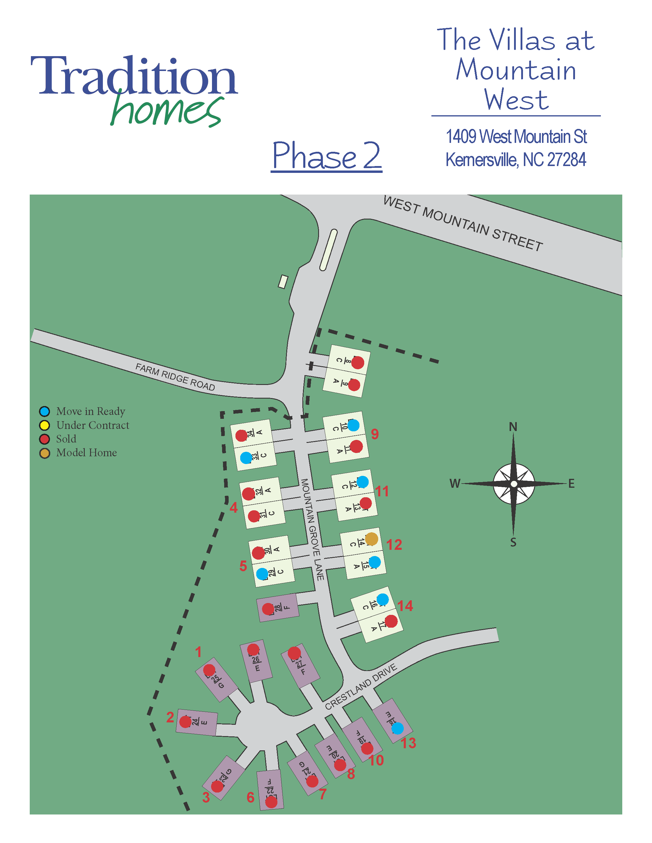 casa en The Villas At Mountain West Phase II por Tradition Homes