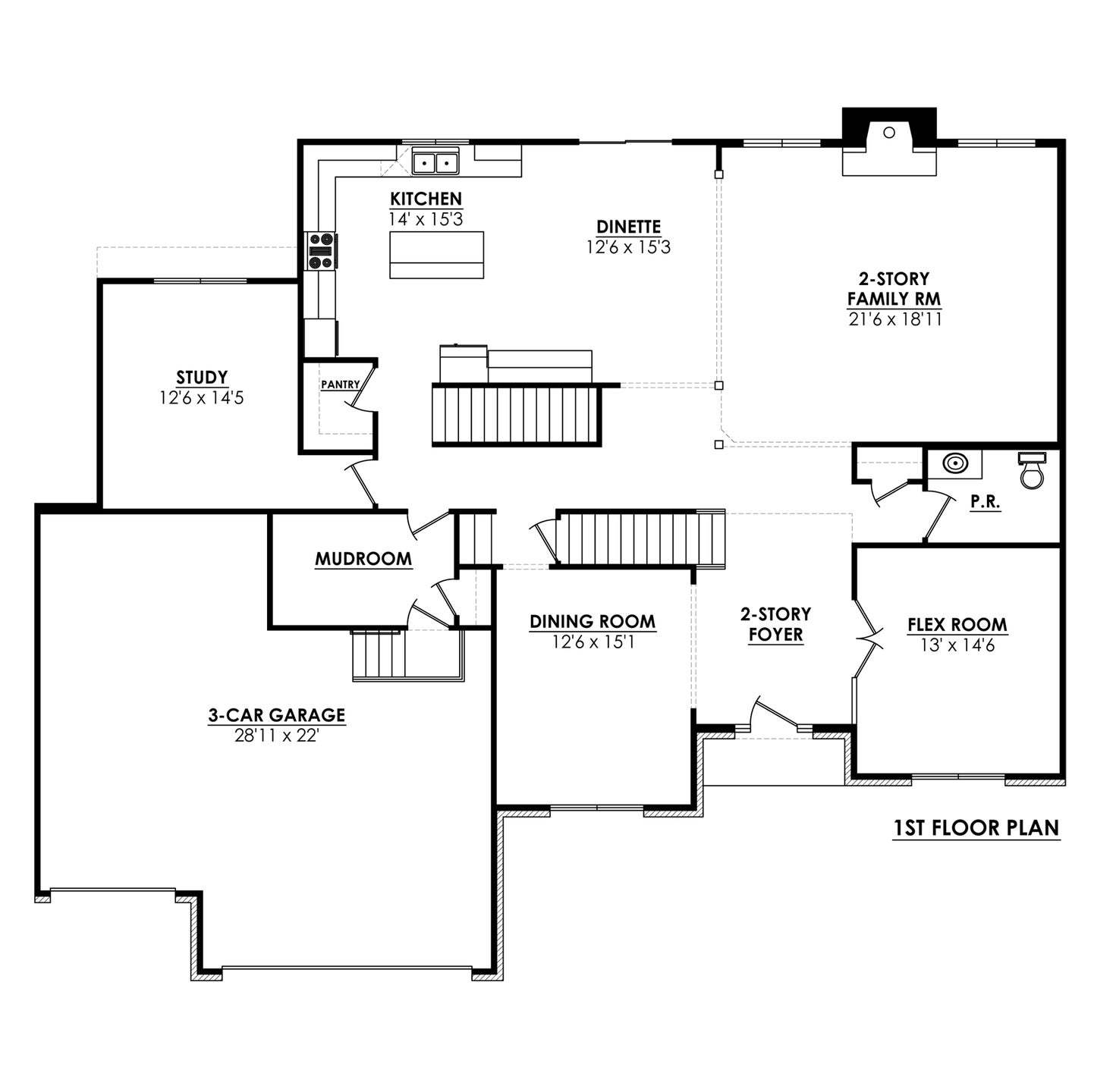 The Americana New Home - Overstreet Builders: Naperville, Illinois - Overstreet Builders