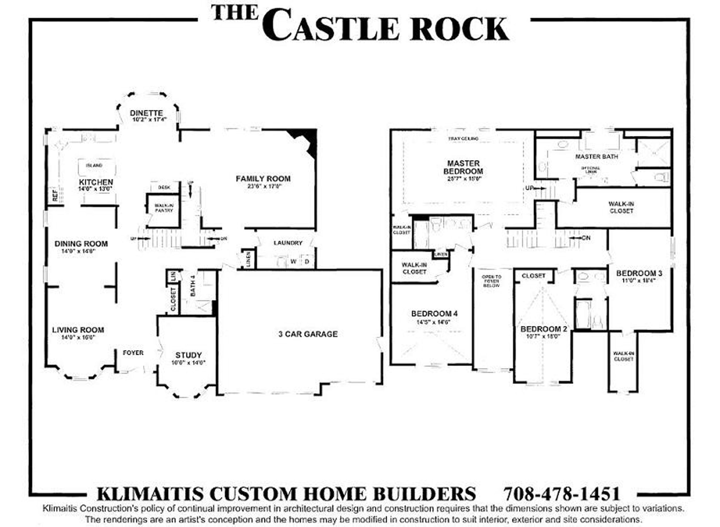 The Castel Rock Model - Klimaitis Builders: Orland Park, Illinois - Klimaitis Builders