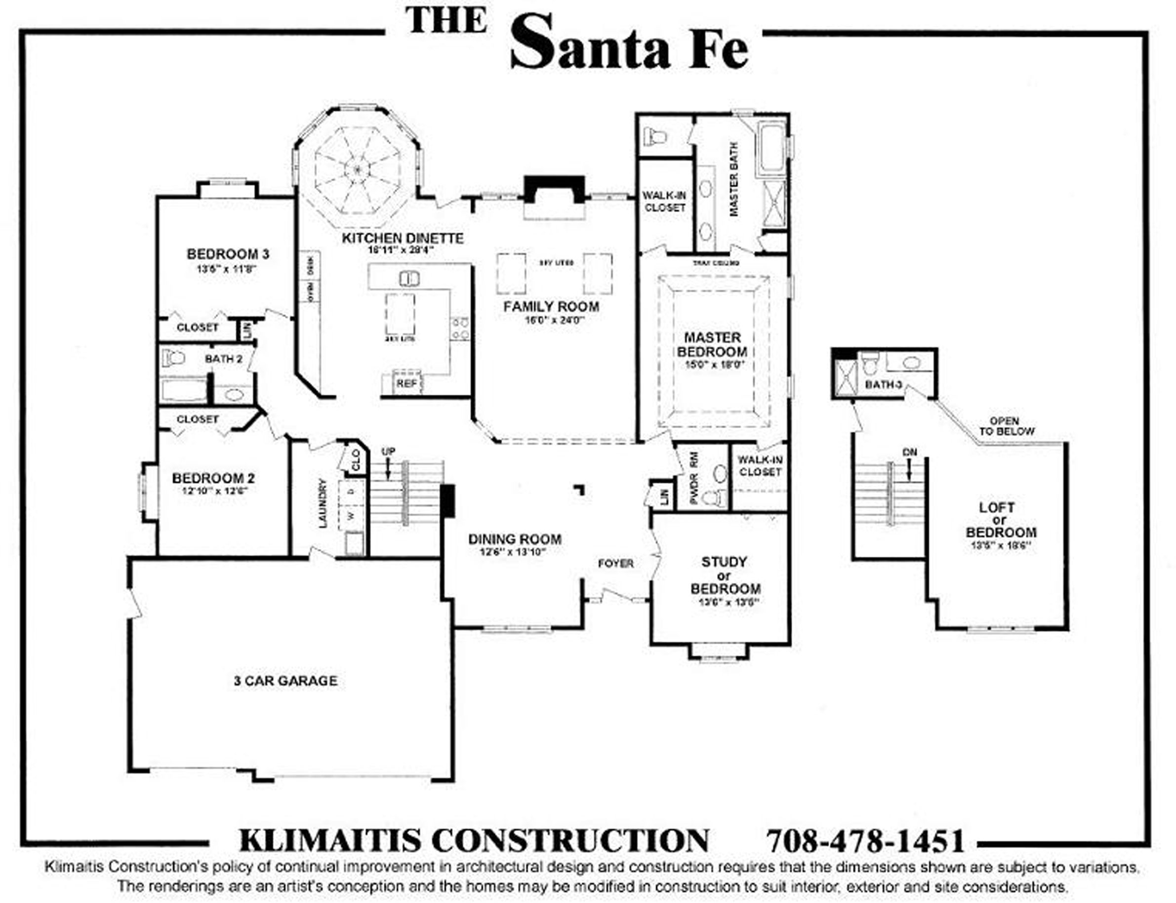 The Santafe Model - Klimaitis Builders: Orland Park, Illinois - Klimaitis Builders