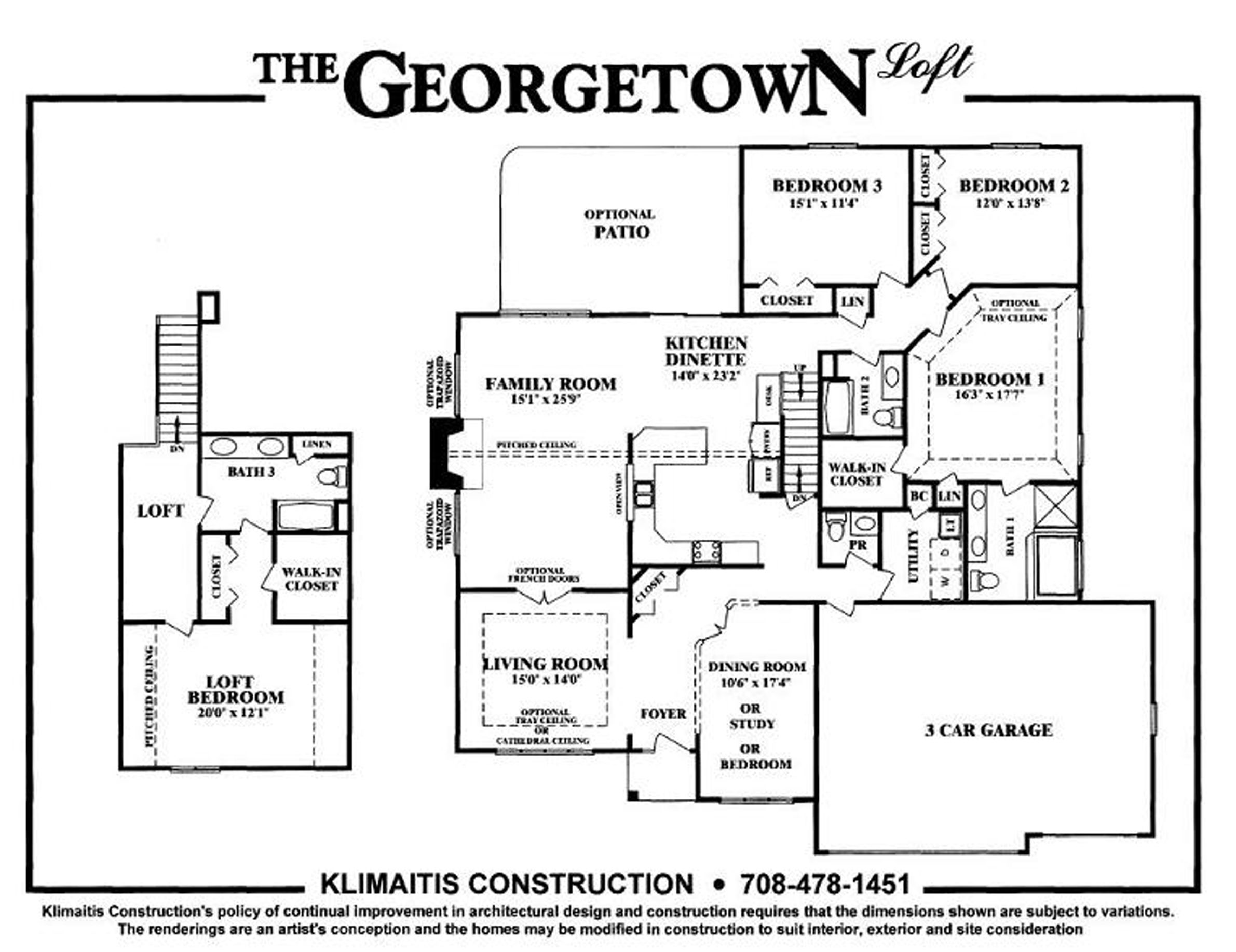 The Georgetown Model - Klimaitis Builders: Orland Park, Illinois - Klimaitis Builders