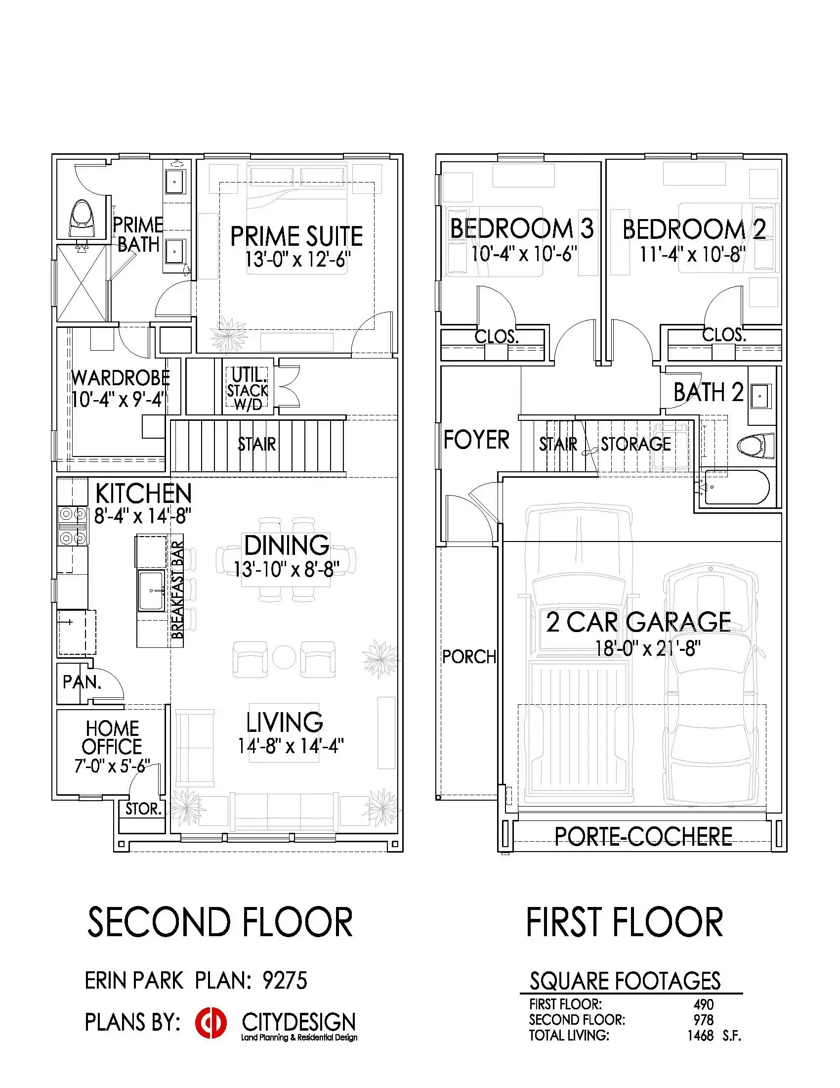 Erin Park por Cityside Homes en Houston Texas