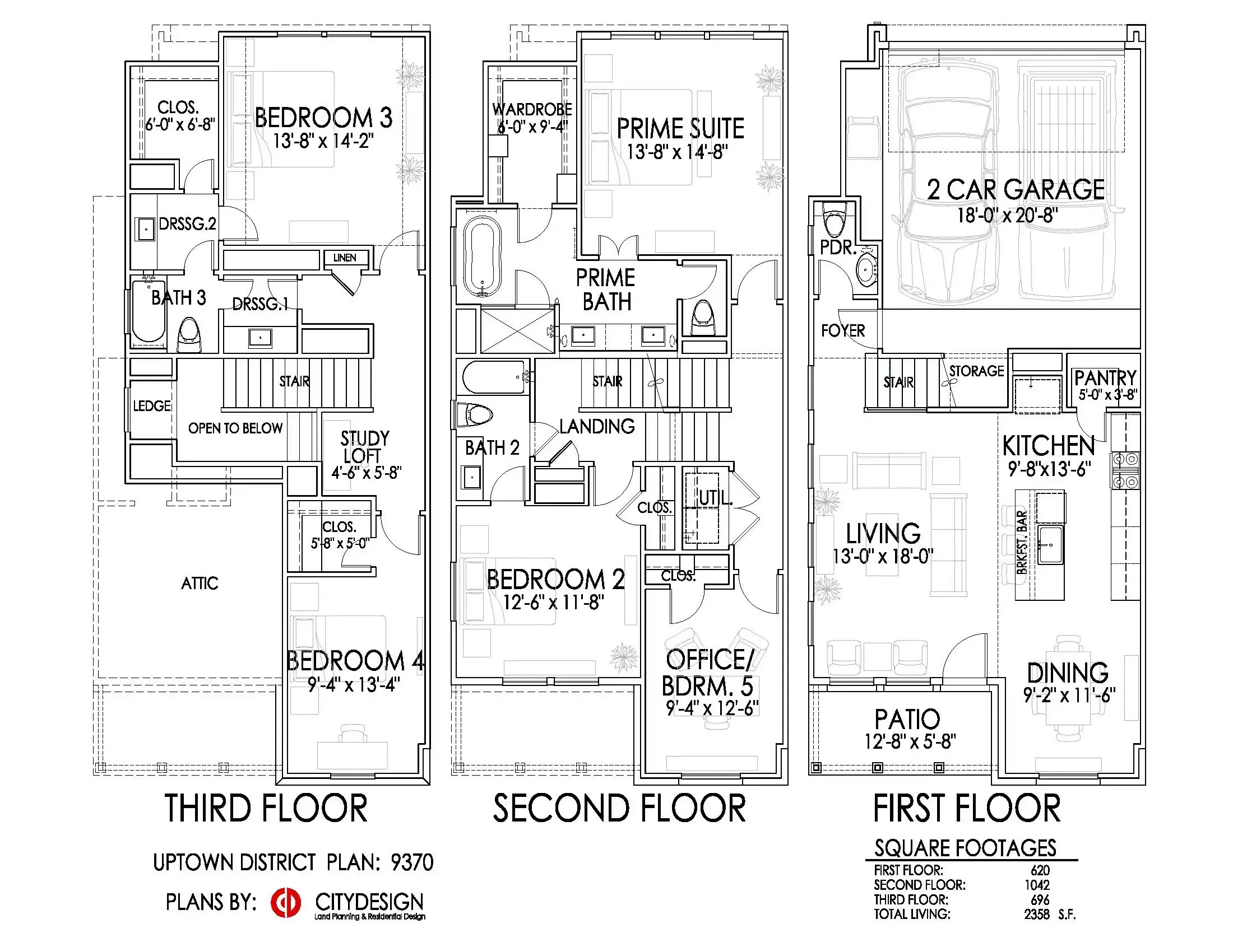 casa en Uptown District por Cityside Homes
