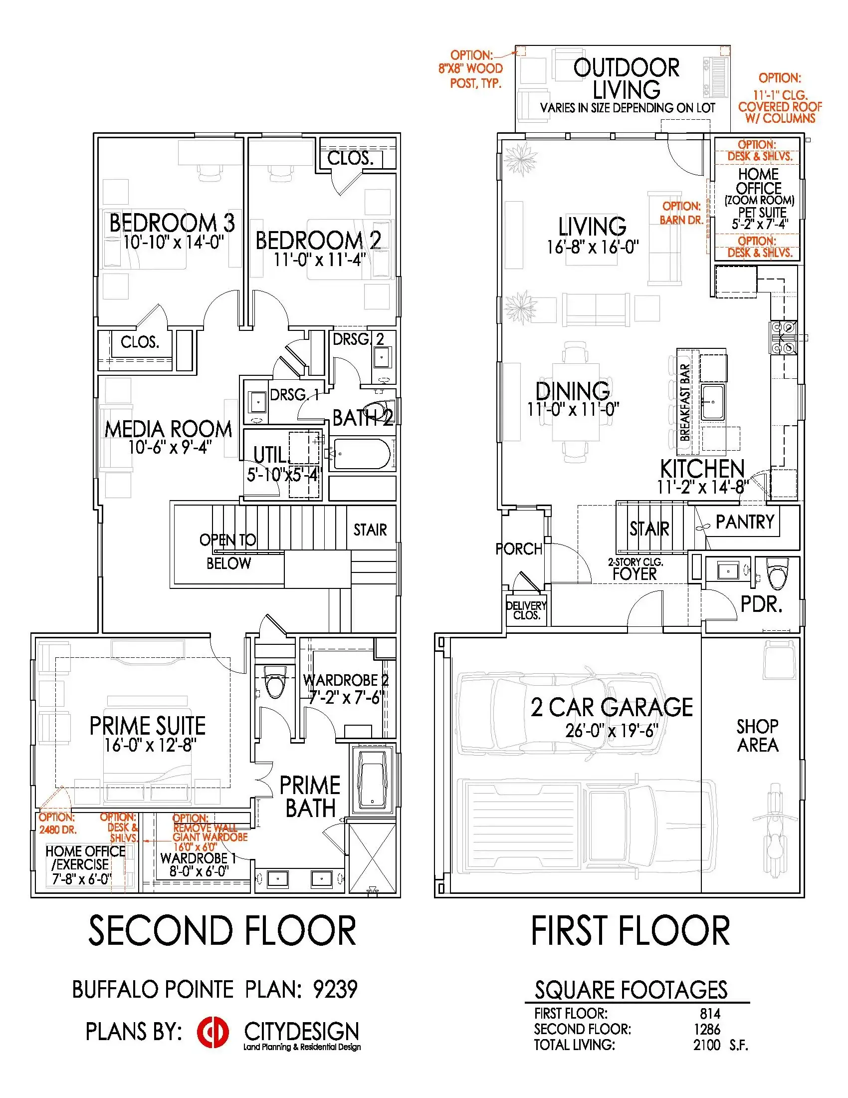 The Corner At Buffalo Pointe por Cityside Homes en Houston Texas