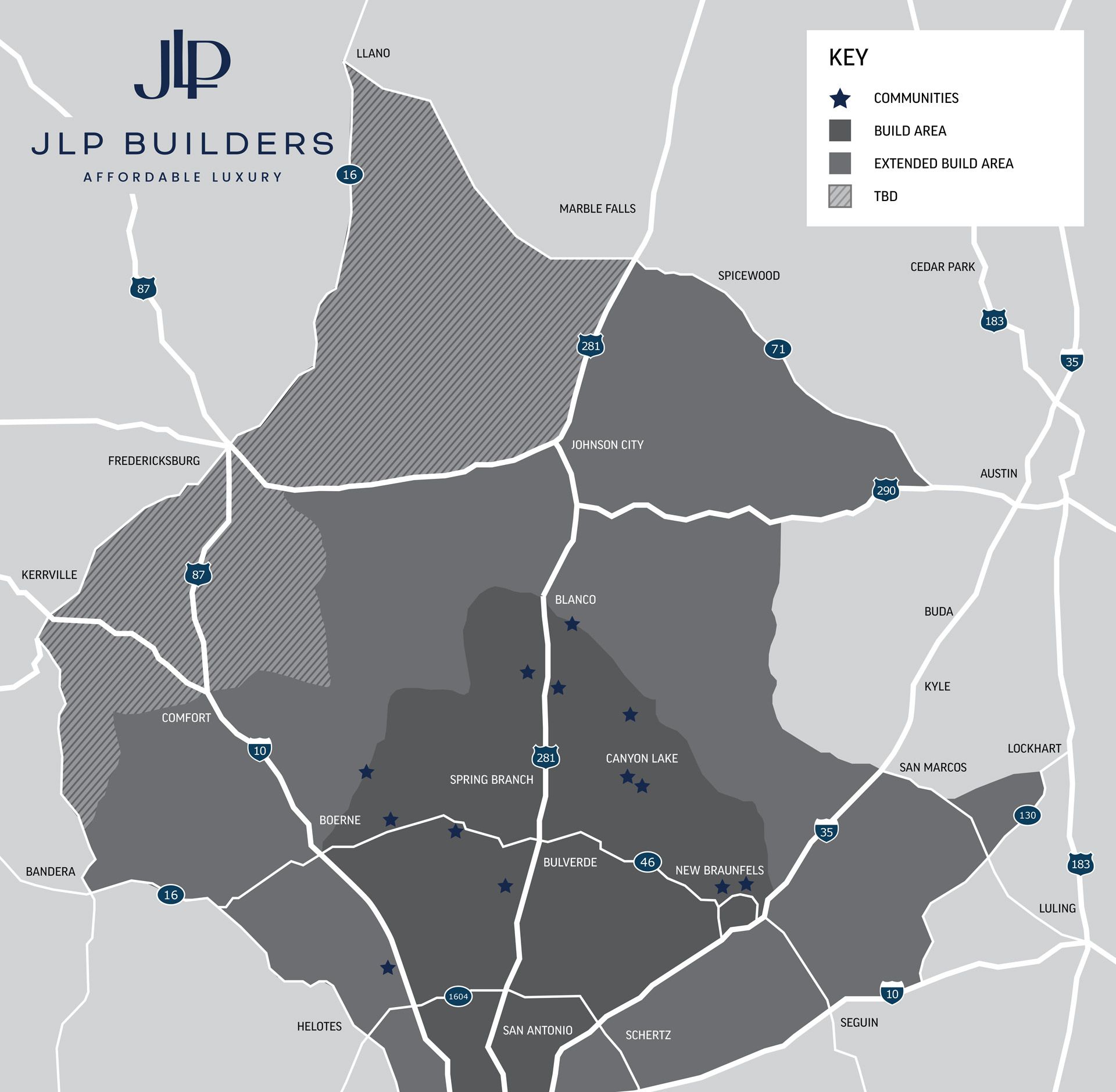Where WE Build Texas Hill Country New Home Communities - New Braunfels, TX