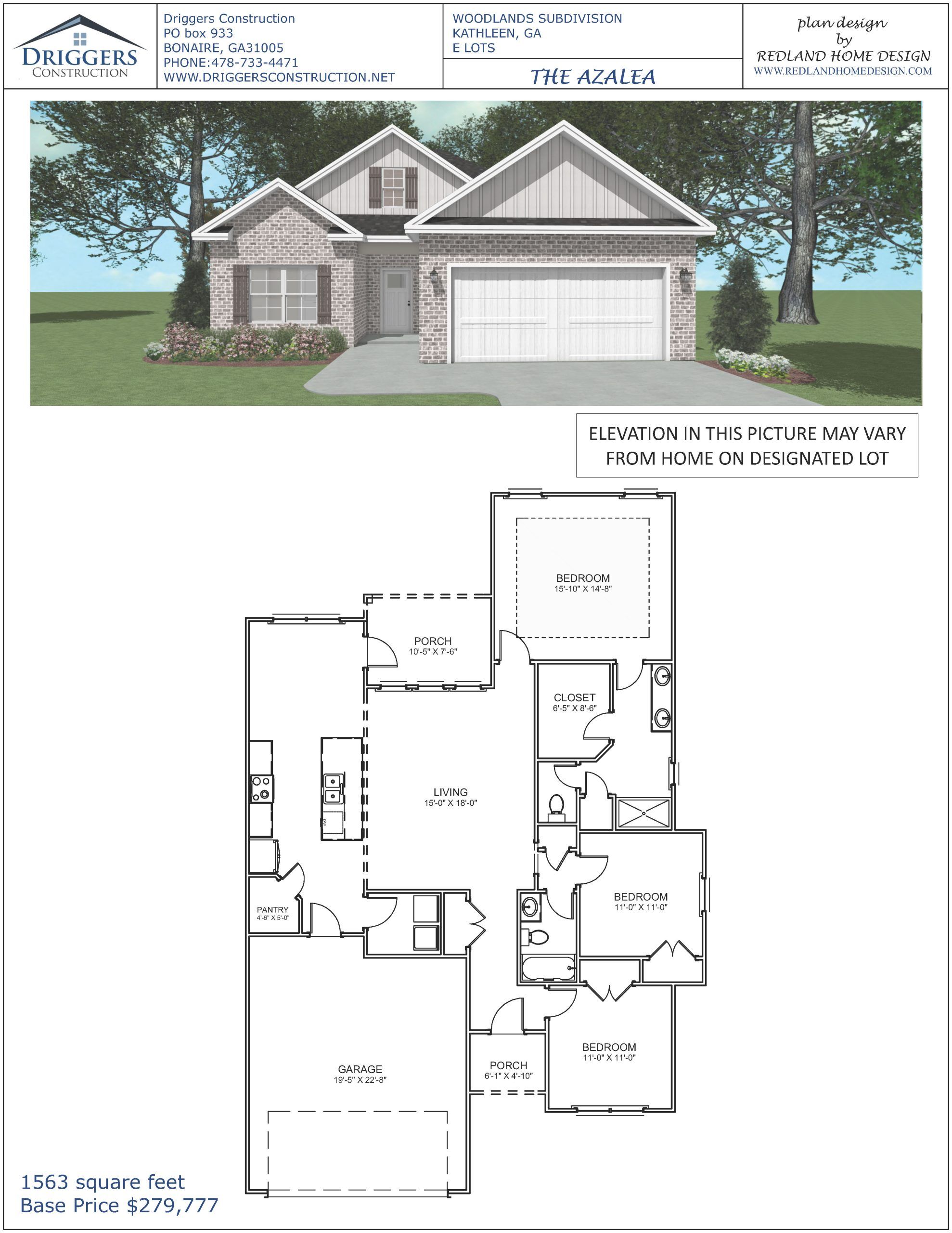 100 Forest Haven Way por Driggers Construction en Macon Georgia