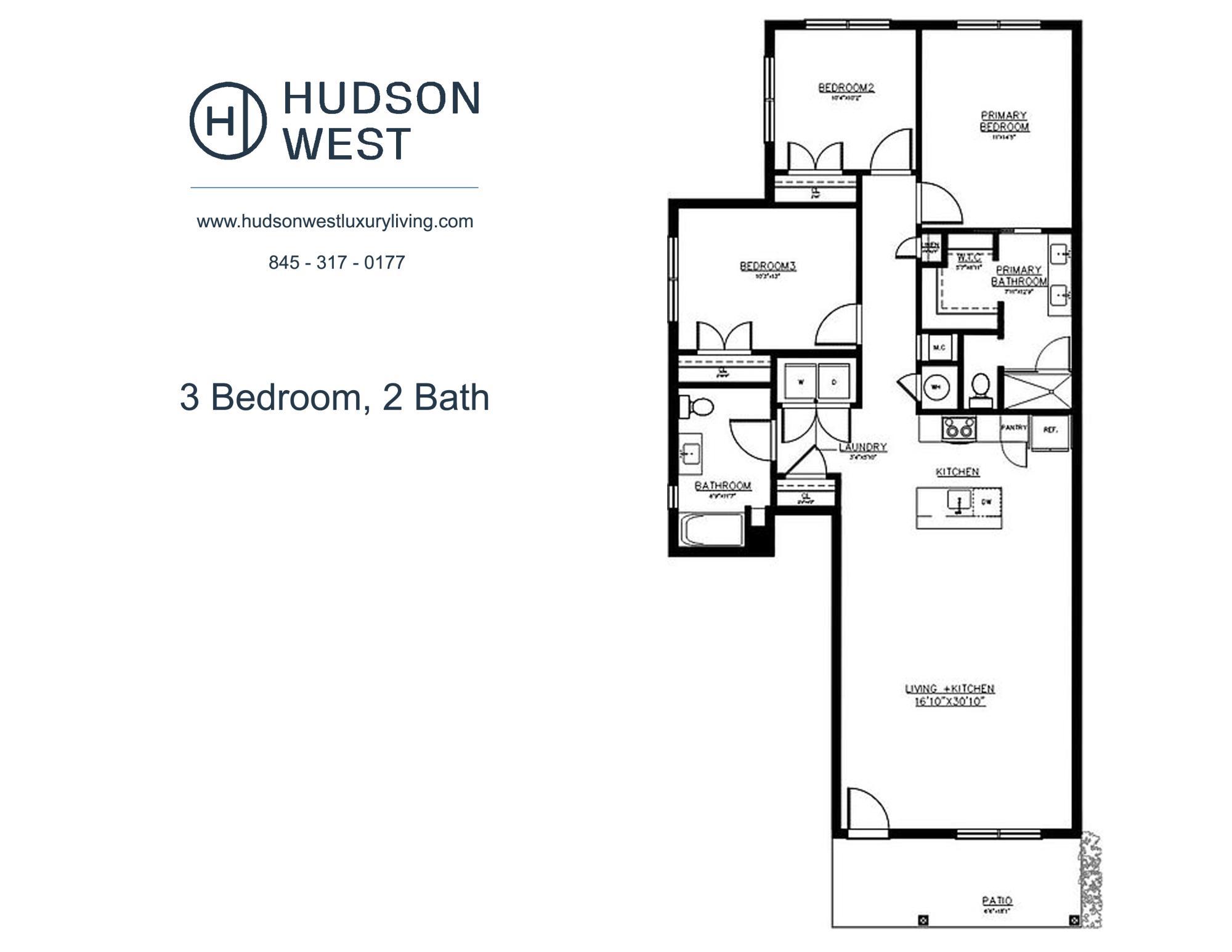 Hudson West Luxury Apartments por Rieger Homes, Inc. en Dutchess County New York