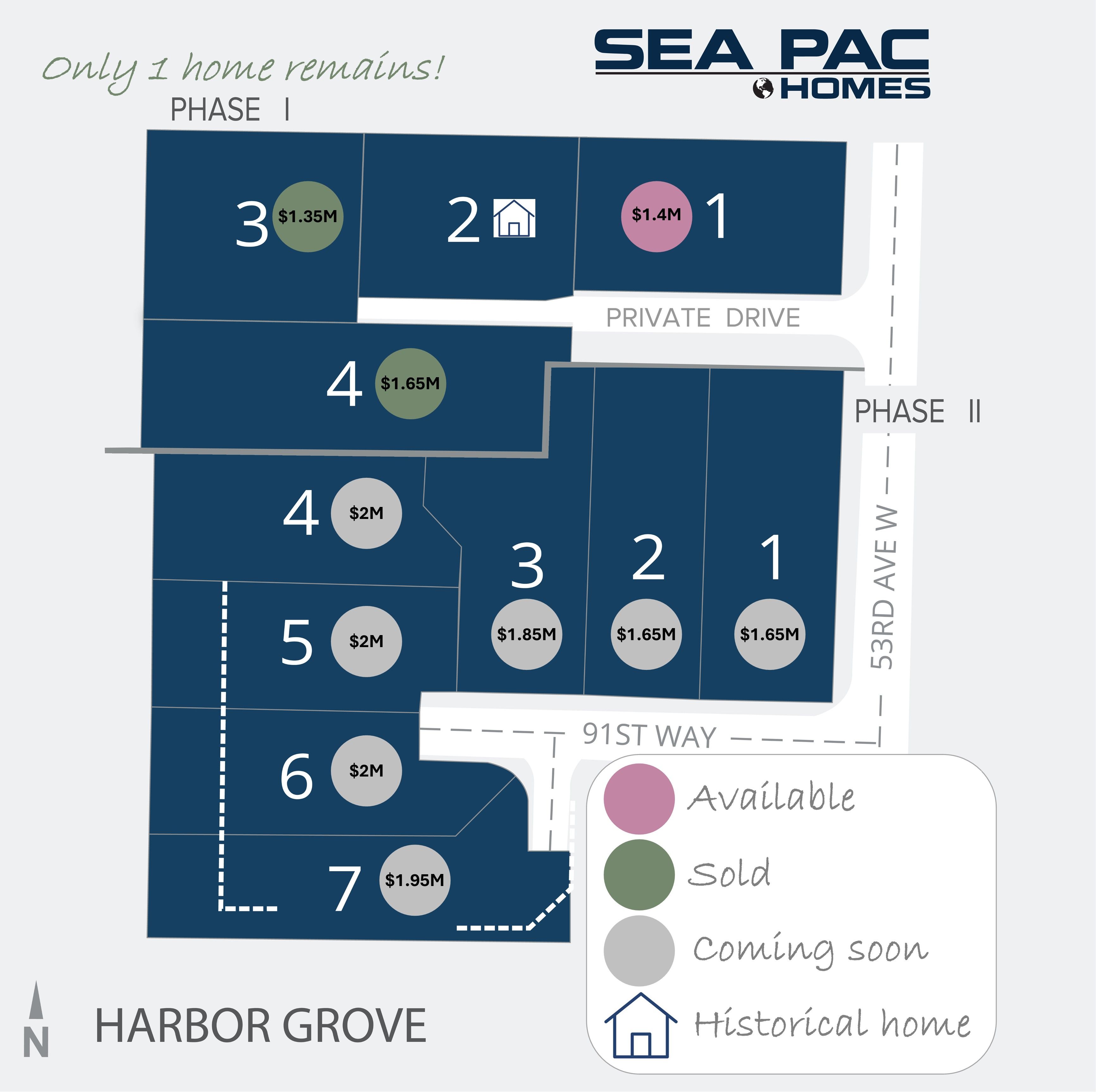 casa en Harbor Grove Phase I por Sea Pac Homes