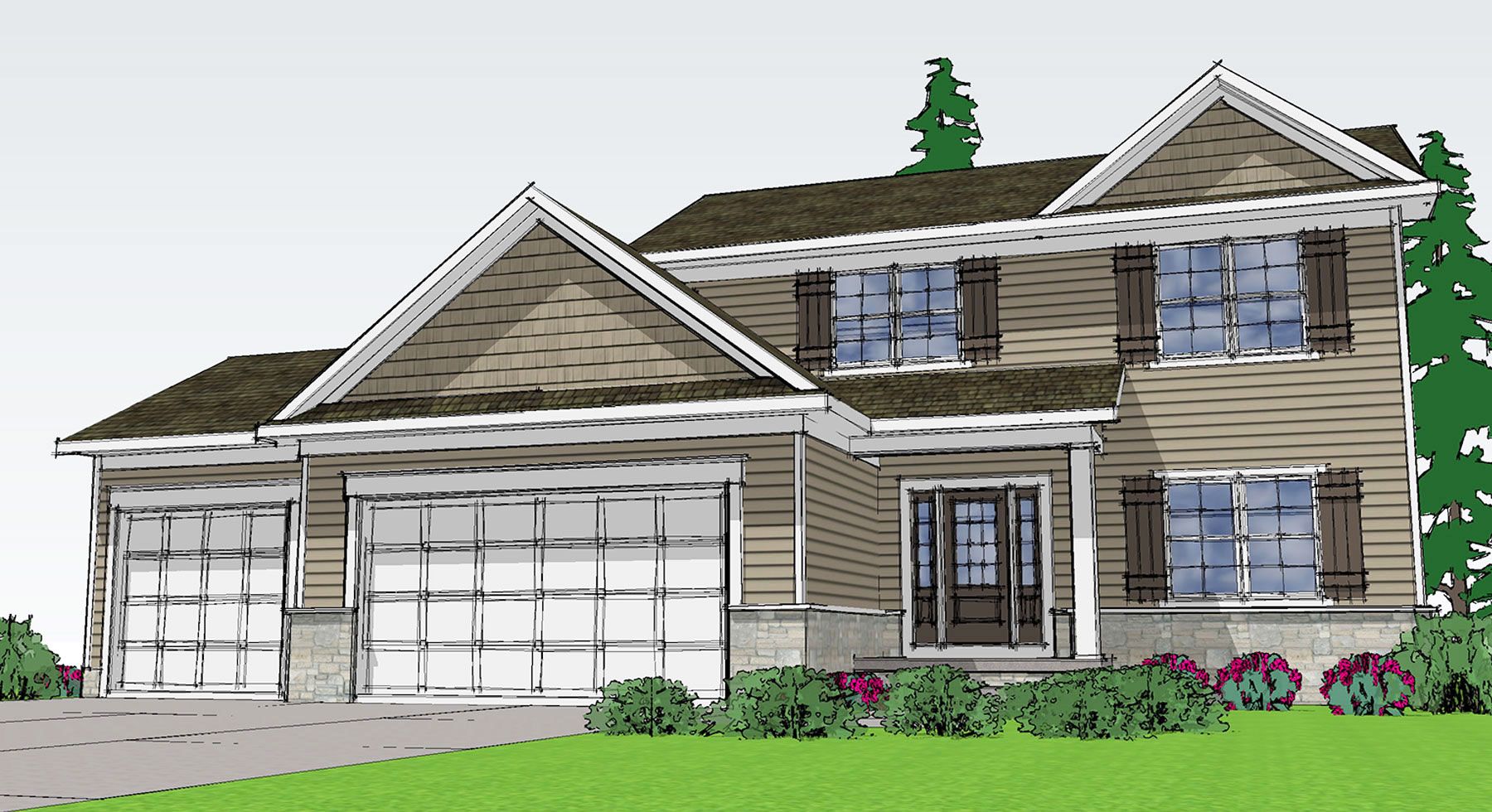 Rolling Green West – Phase 3 por Rea Custom Homes en Canton-Massillon Ohio