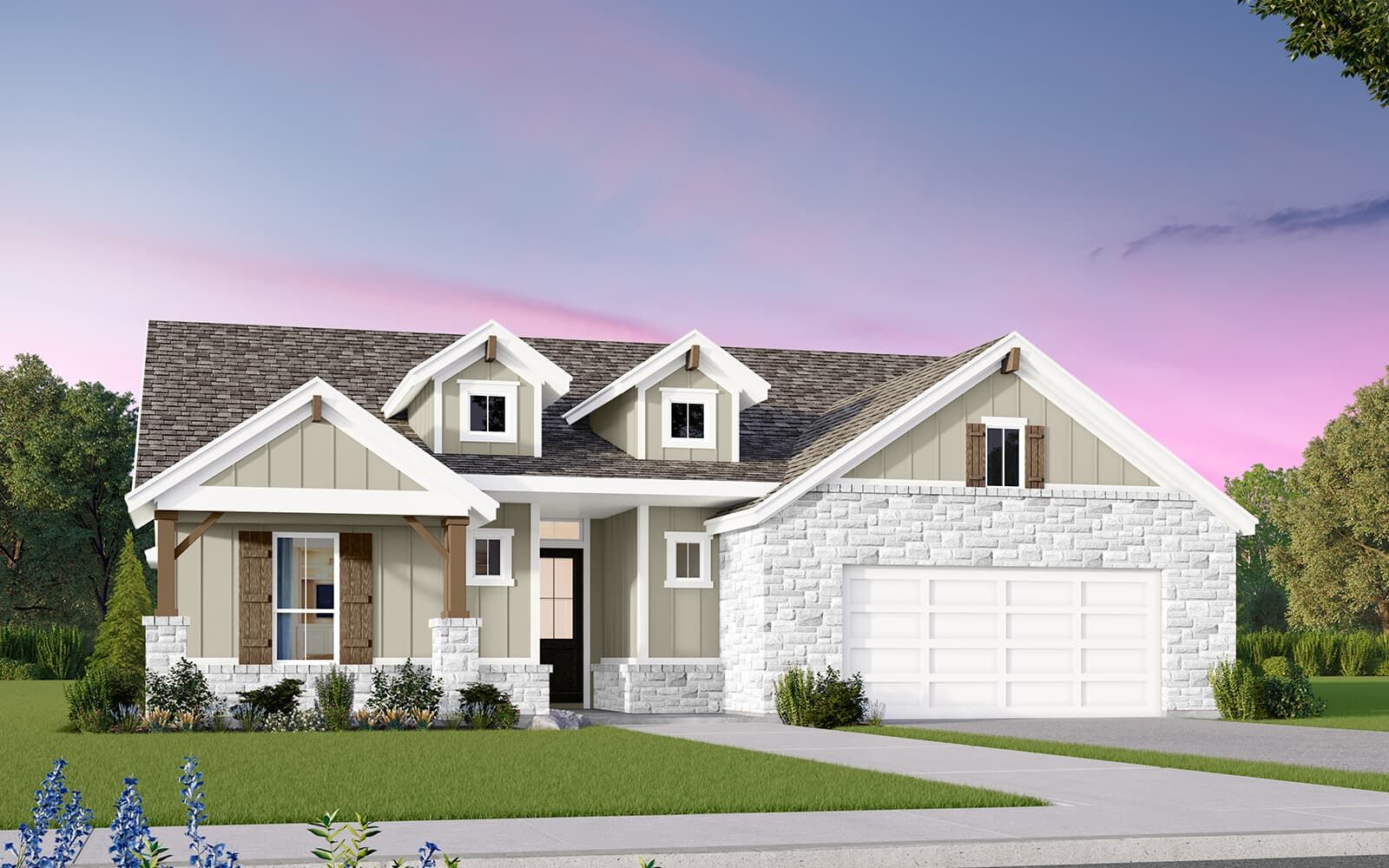 Auburn - Traditional at Kissing Tree: San Marcos, Texas - Brookfield Residential