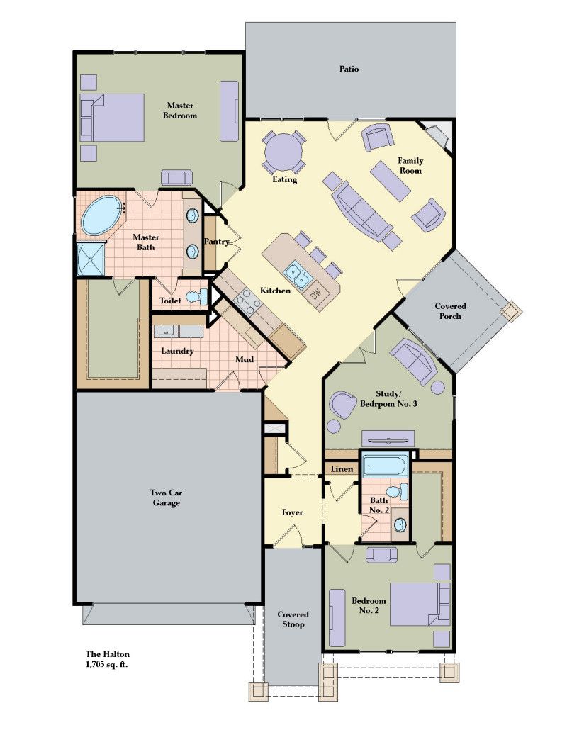 Auburn Hills Fairway Homes por Progress Street Builders en Blacksburg Virginia