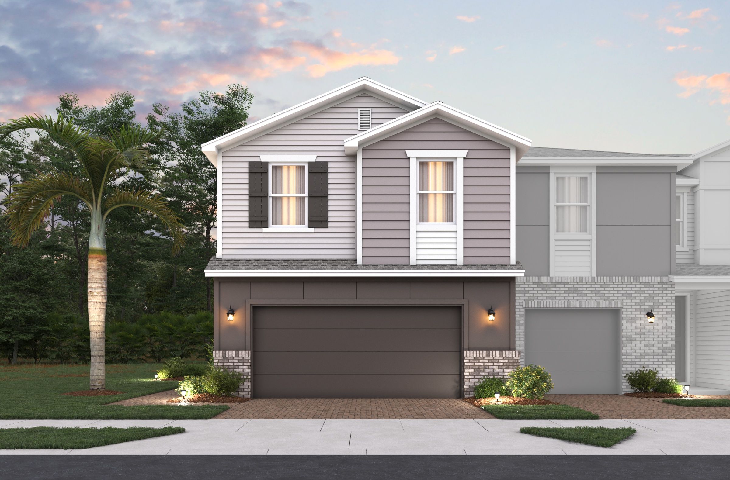 Elm - Towns at Greenleaf: Oviedo, Florida - Beazer Homes