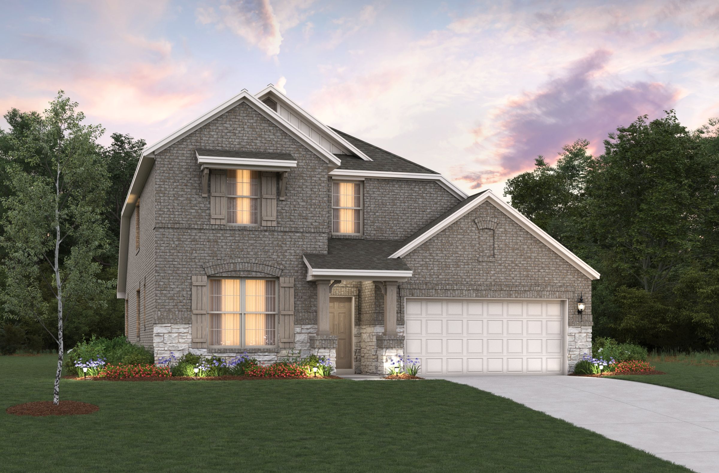 Avalon - Saratoga - Crossings 50': Aubrey, Texas - Beazer Homes