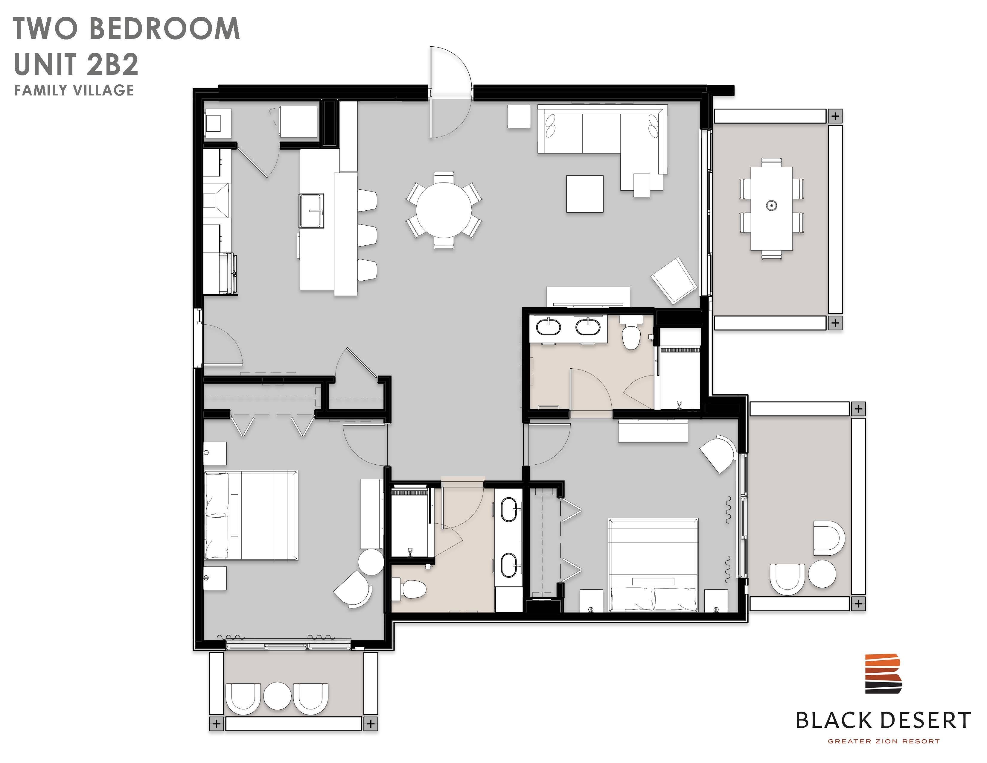 The Cove - 2 Bedroom - The Cove: Ivins, Utah - Black Desert Resort 