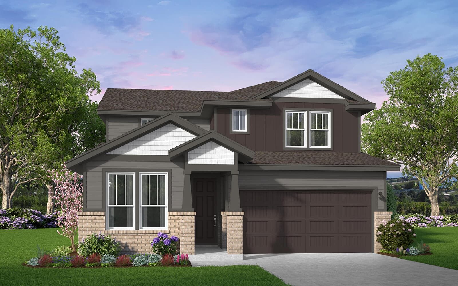 45' Traditional Homes at Elyson por Brookfield Residential en Houston Texas