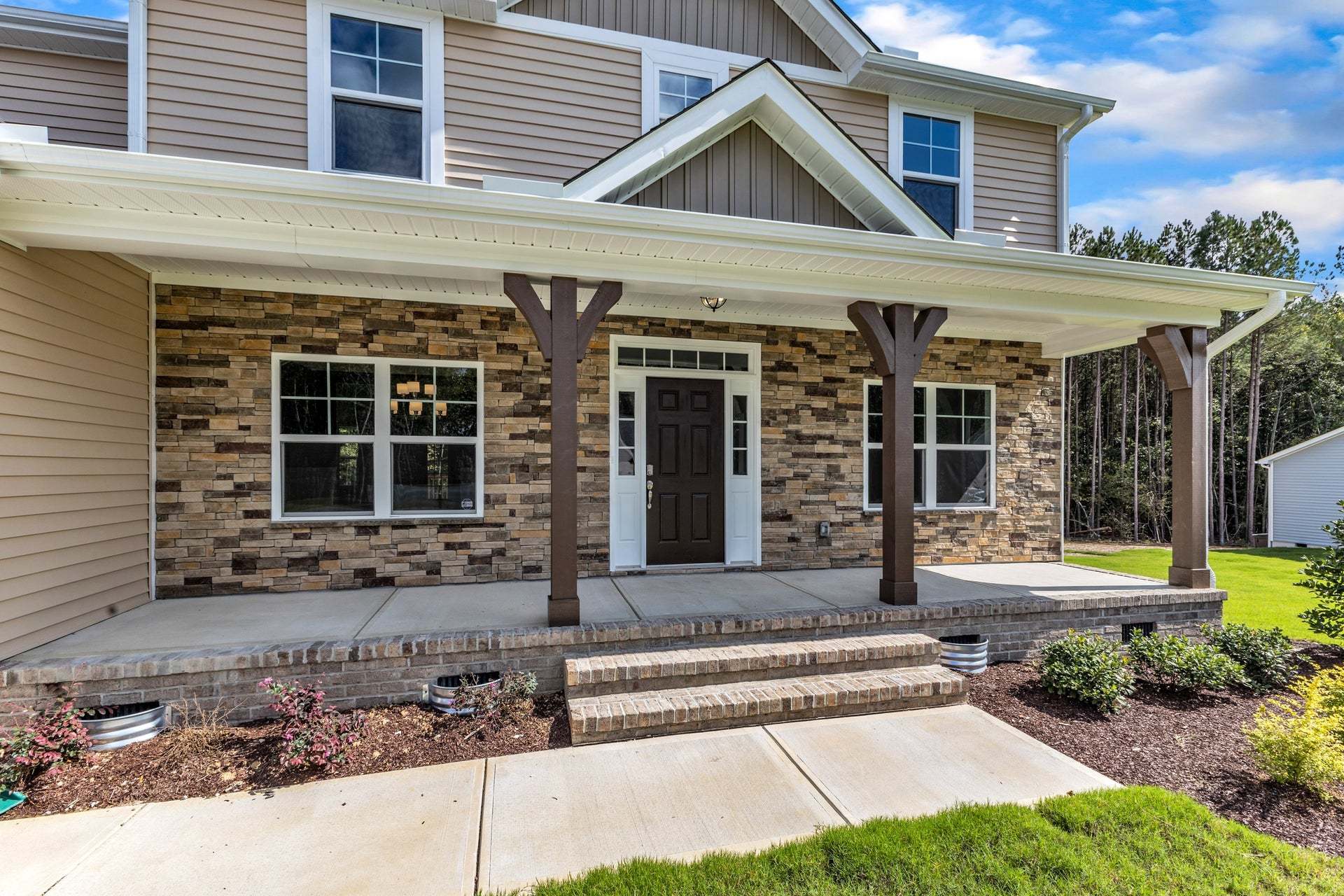 Elevation F with Stone
