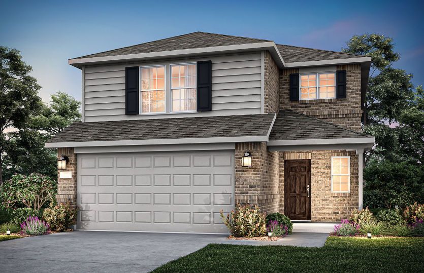 The Coolidge, a 2-story new home showing Home Exterior W