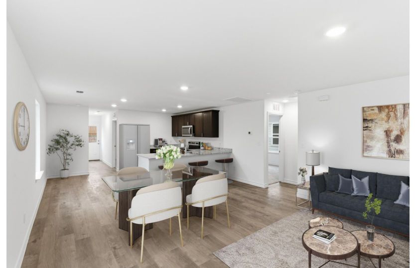 Dining area off kitchen *photo depicts features that may vary in actual home