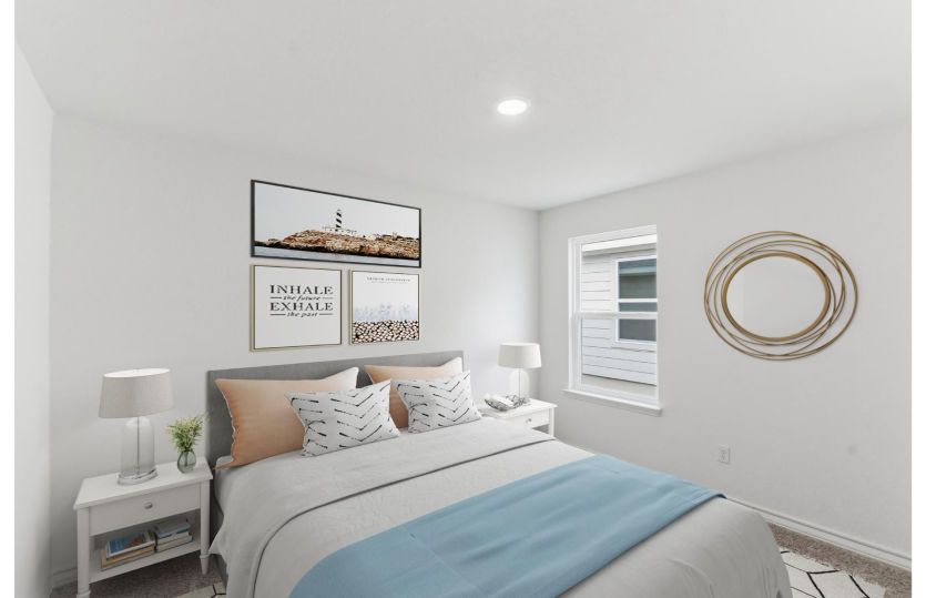 Secondary bedroom *photo depicts features that may vary in actual home