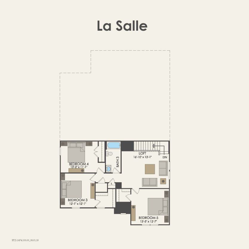 Second Floor 5 br / 3 ba