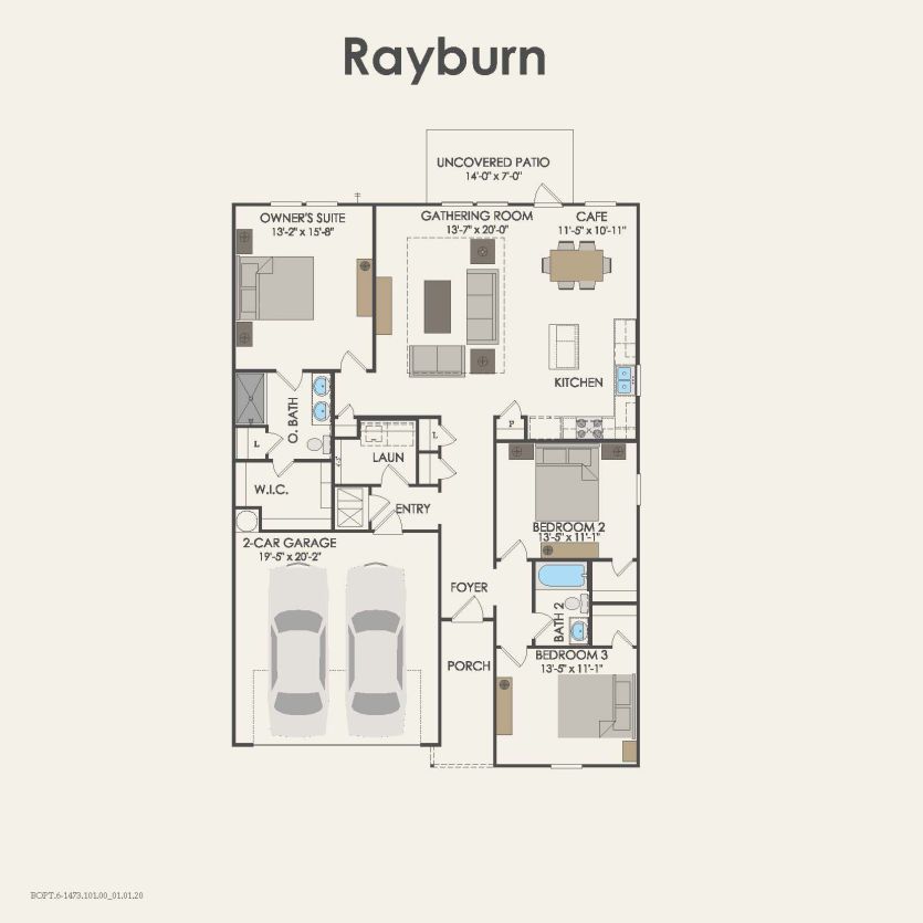 First Floor 3 br / 2 ba