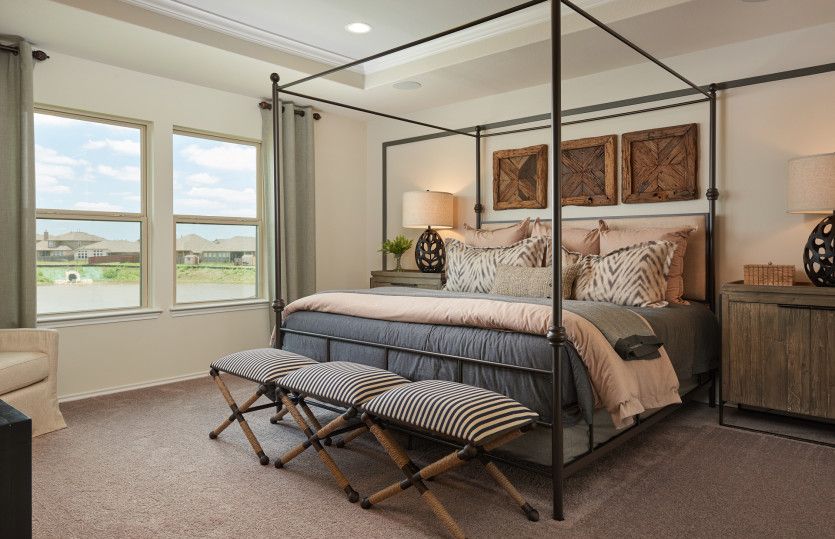 Spacious owner's suite with large windows