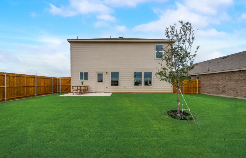 Spacious backyard