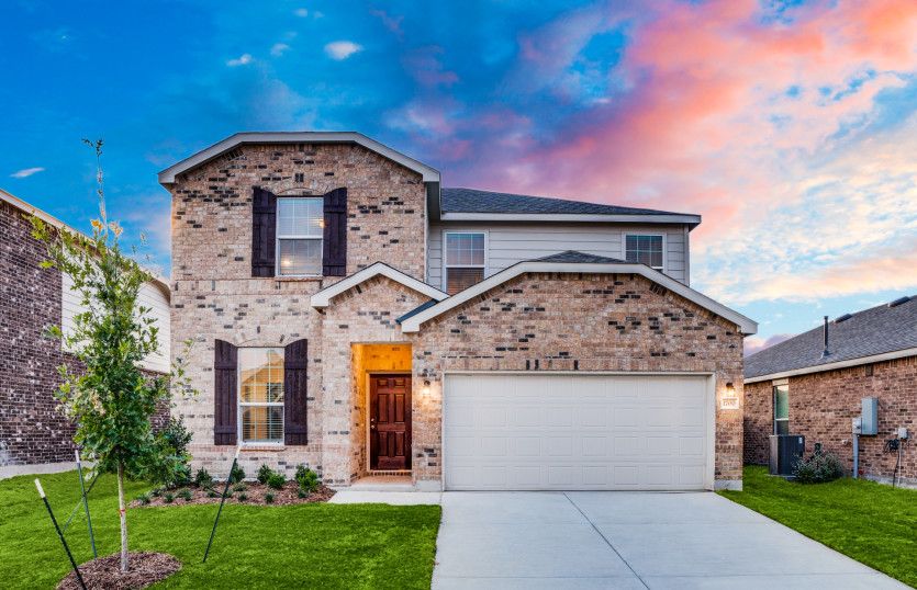 The Sandalwood, a two-story home with 2-car garage